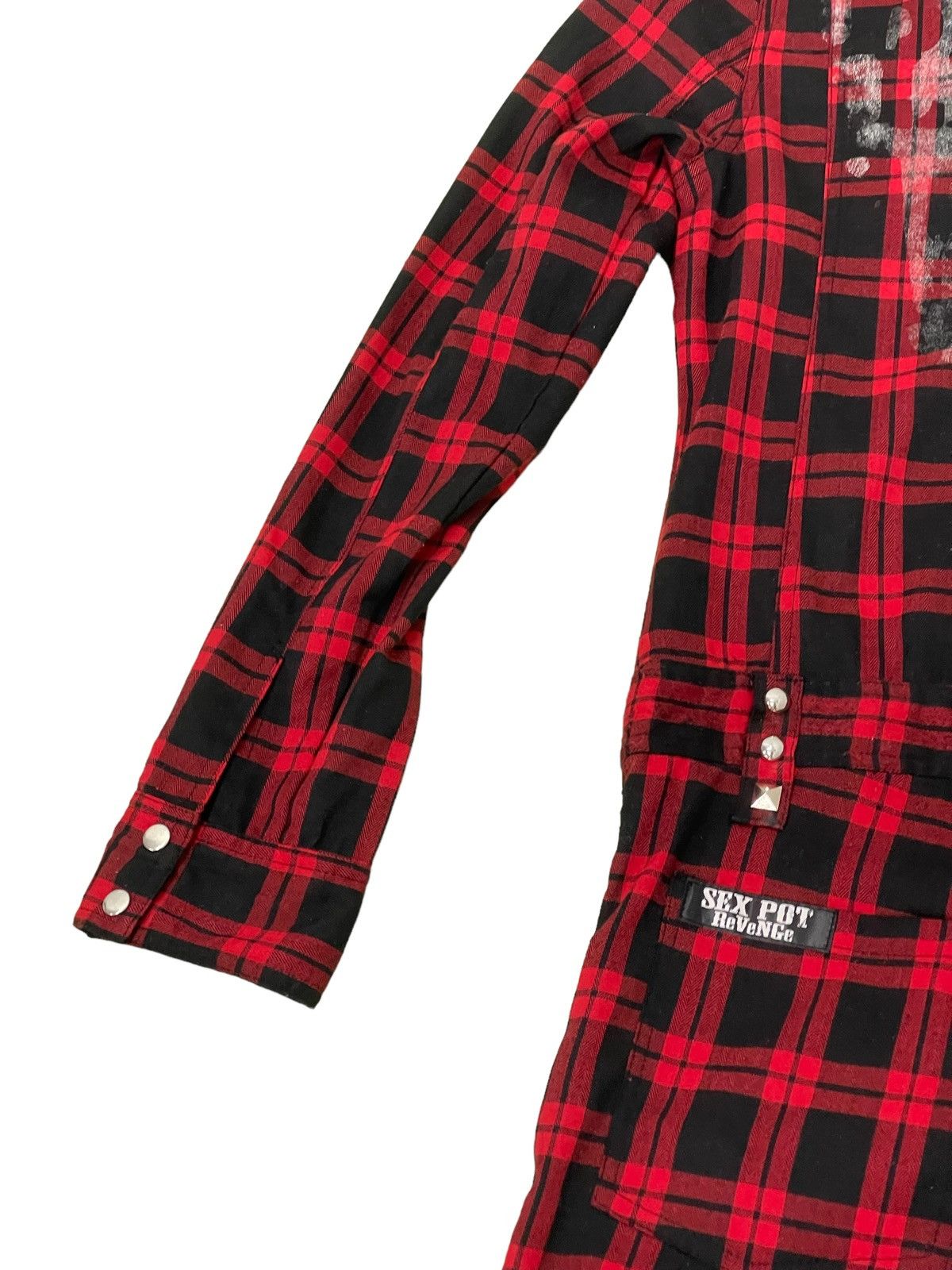 Japanese Brand Punk Jumpsuit Sex Pot Revenge Tartan Skulls 4🟩2 Size US S / EU 44-46 / 1 - 21 Thumbnail