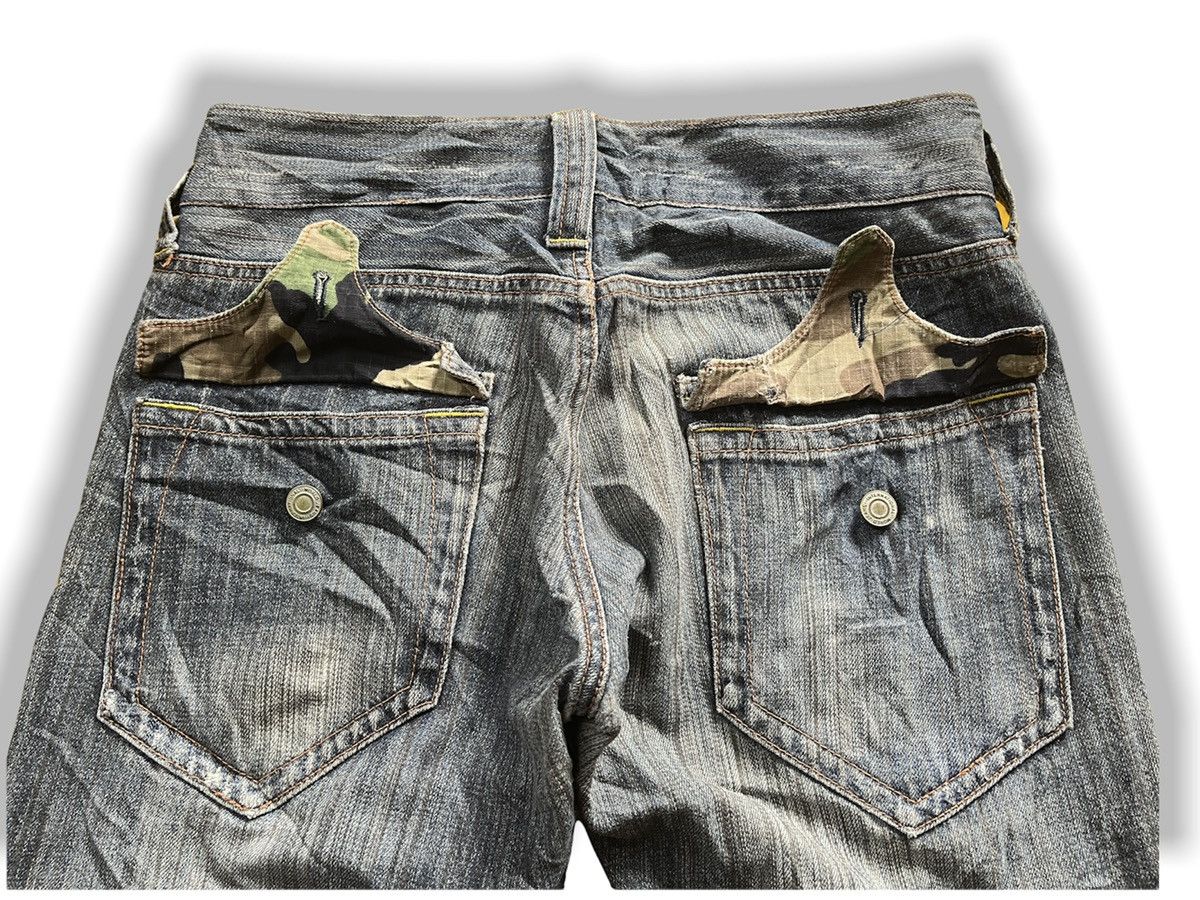 Japanese Brand × Vintage AVANT GARDE KEARNEY HOUSE CAMO BUSH DENIM JEANS Size US 32 / EU 48 - 11 Thumbnail
