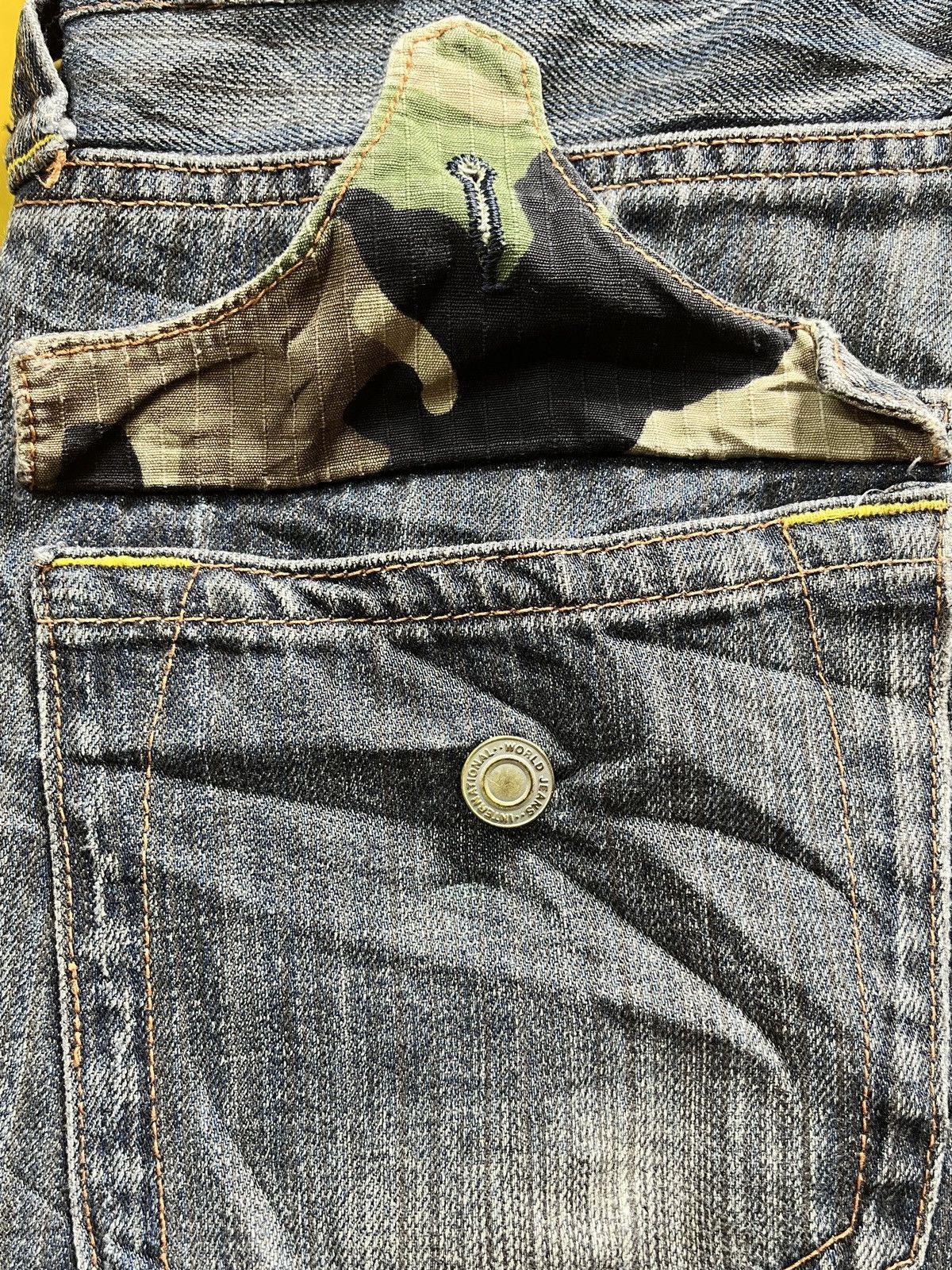 Japanese Brand × Vintage AVANT GARDE KEARNEY HOUSE CAMO BUSH DENIM JEANS Size US 32 / EU 48 - 12 Thumbnail