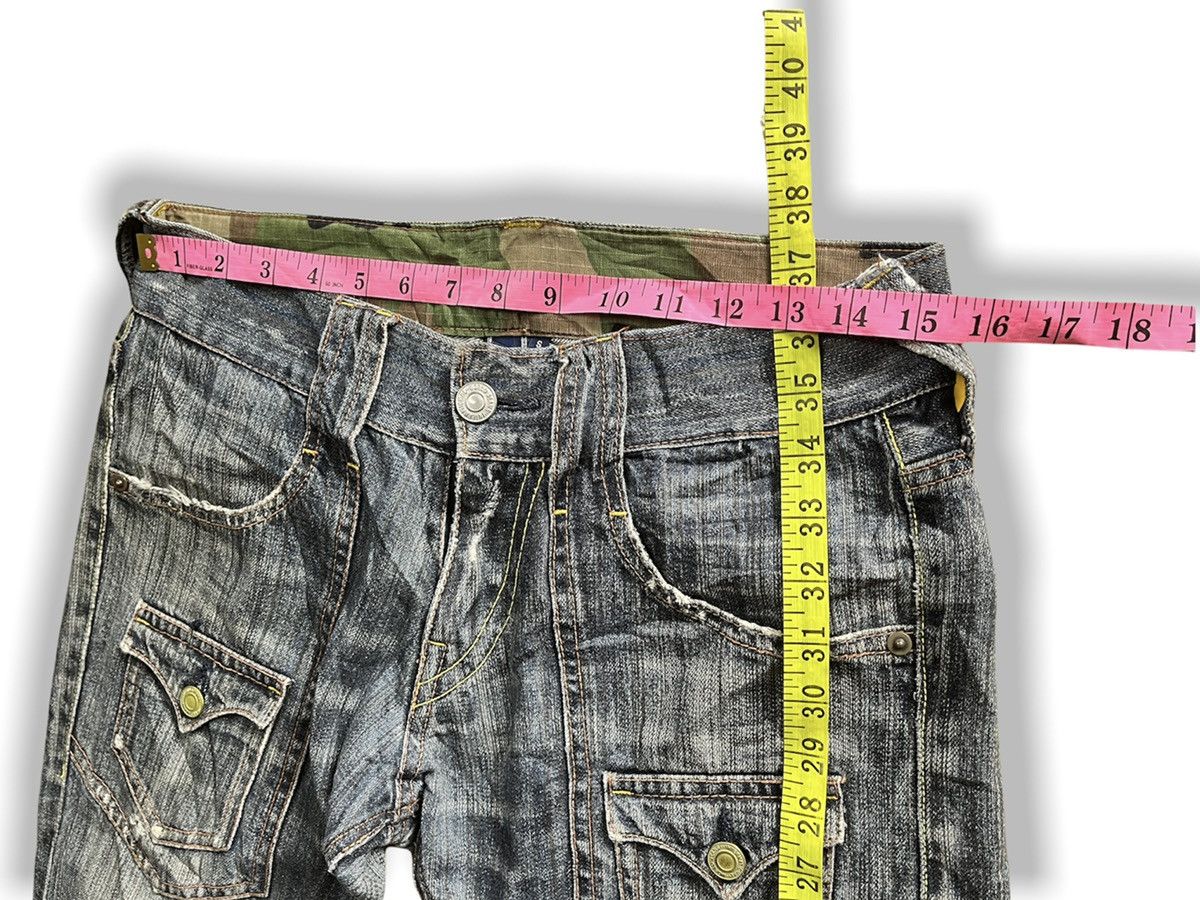 Japanese Brand × Vintage AVANT GARDE KEARNEY HOUSE CAMO BUSH DENIM JEANS Size US 32 / EU 48 - 2 Thumbnail