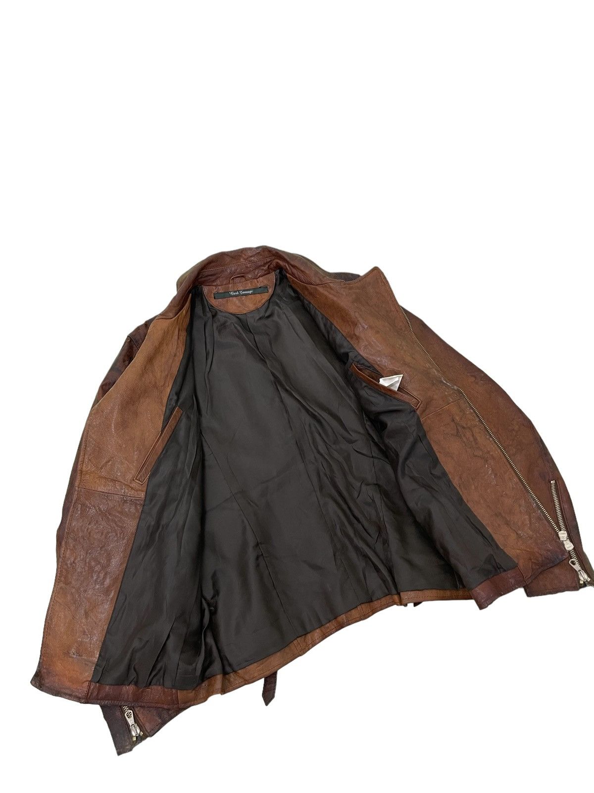 Japanese Brand Goat Skin Double Collar Bark Tannage Japan 4🟩2 Size US S / EU 44-46 / 1 - 13 Thumbnail