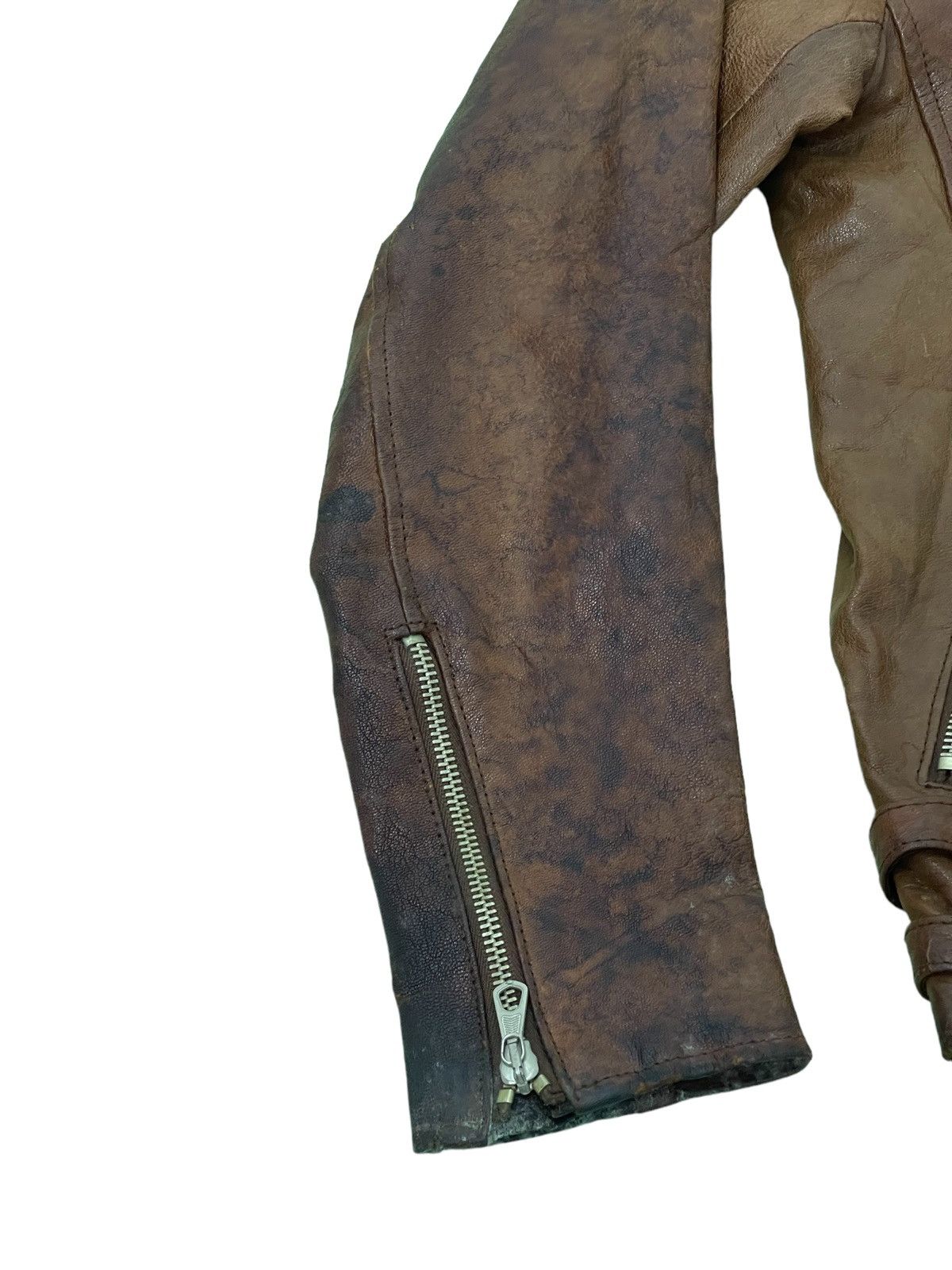 Japanese Brand Goat Skin Double Collar Bark Tannage Japan 4🟩2 Size US S / EU 44-46 / 1 - 6 Thumbnail