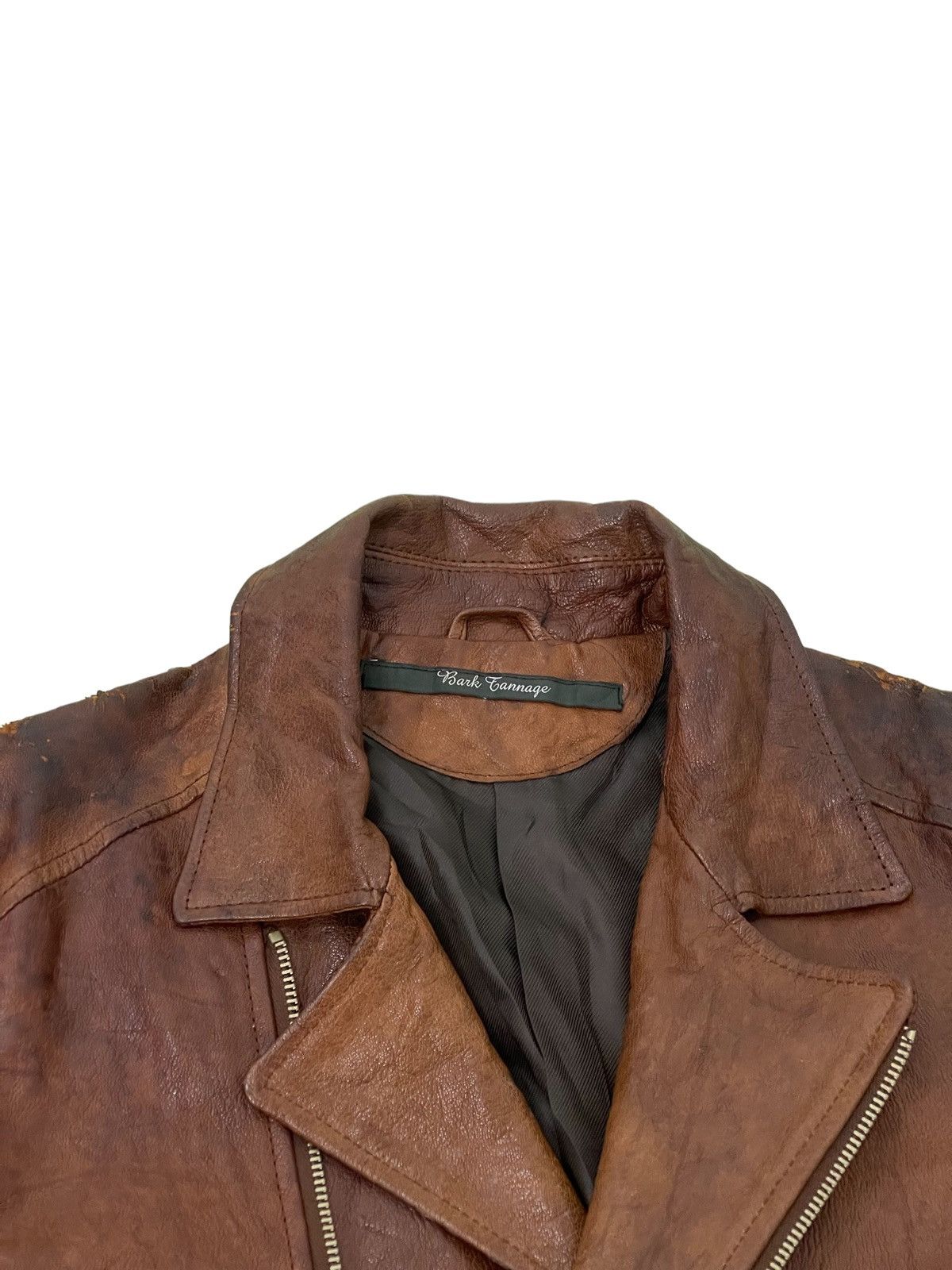Japanese Brand Goat Skin Double Collar Bark Tannage Japan 4🟩2 Size US S / EU 44-46 / 1 - 8 Thumbnail