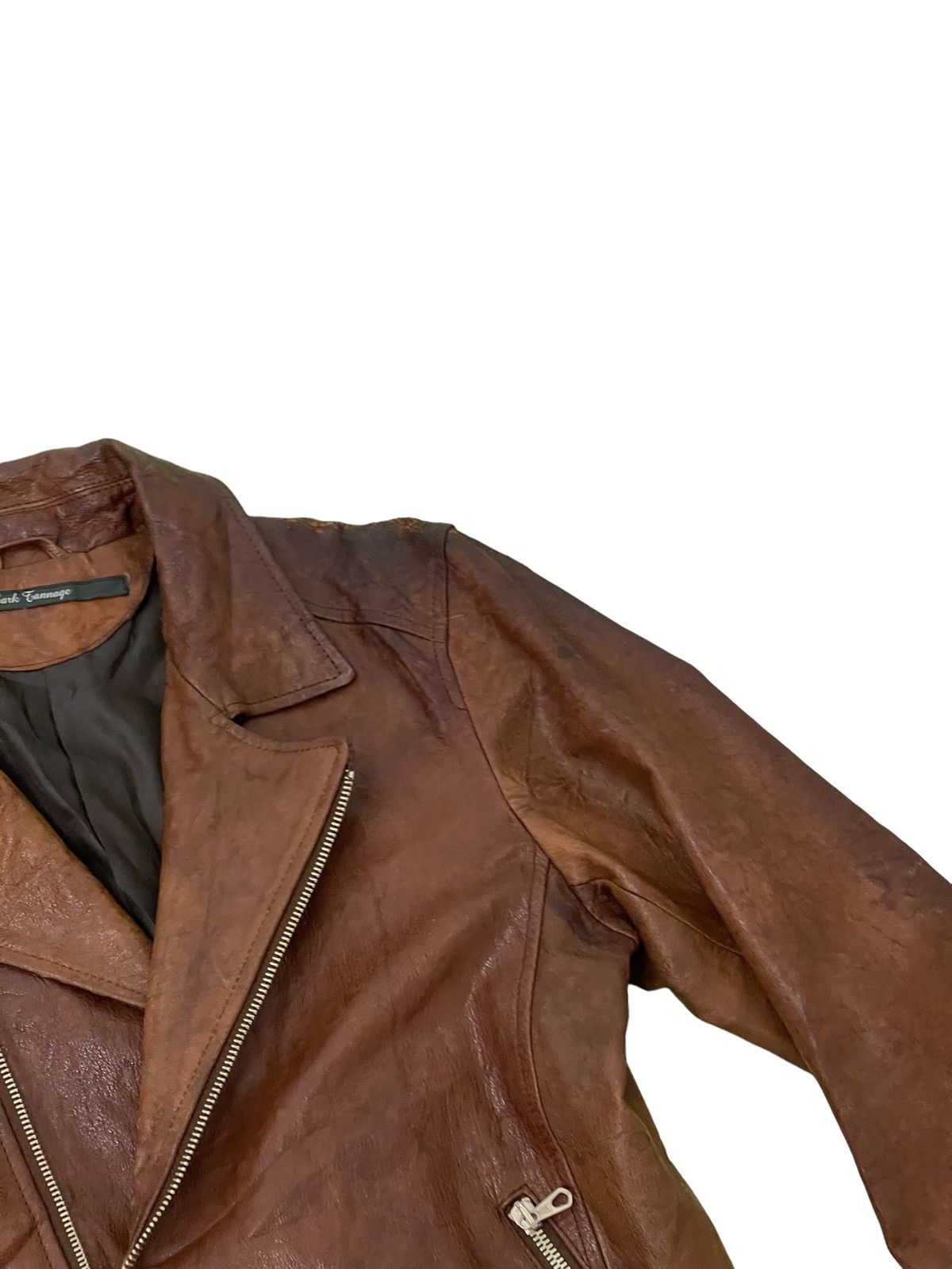 Japanese Brand Goat Skin Double Collar Bark Tannage Japan 4🟩2 Size US S / EU 44-46 / 1 - 9 Thumbnail