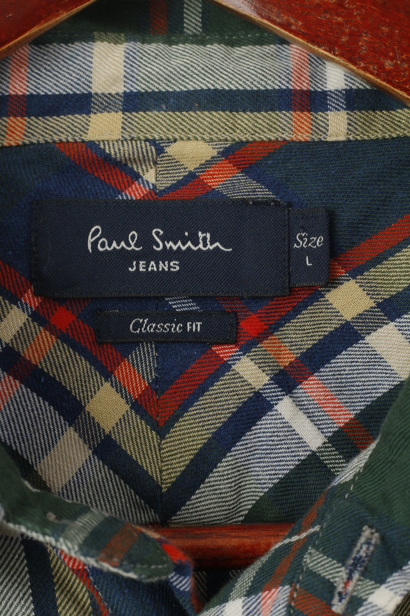 Paul Smith Paul Smith Jeans Men L Casual Shirt Green Check Cotton 2665 Size US L / EU 52-54 / 3 - 6 Thumbnail
