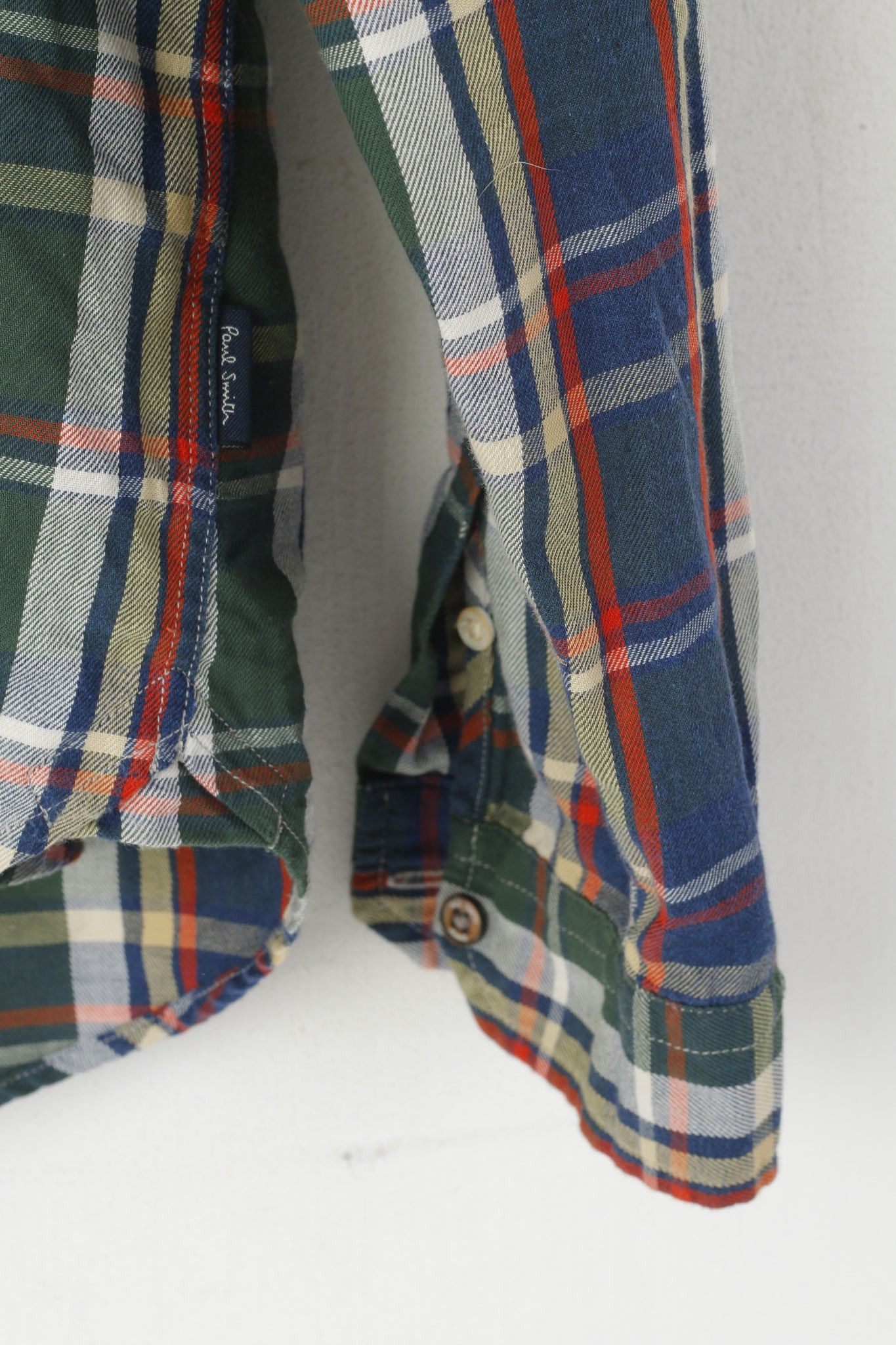 Paul Smith Paul Smith Jeans Men L Casual Shirt Green Check Cotton 2665 Size US L / EU 52-54 / 3 - 5 Thumbnail