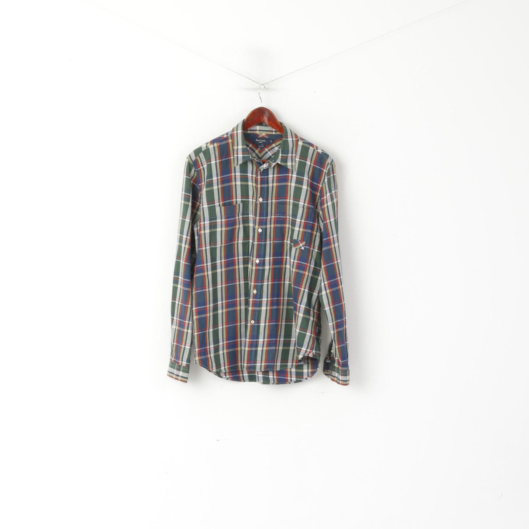 Paul Smith Paul Smith Jeans Men L Casual Shirt Green Check Cotton 2665 Size US L / EU 52-54 / 3 - 2 Thumbnail