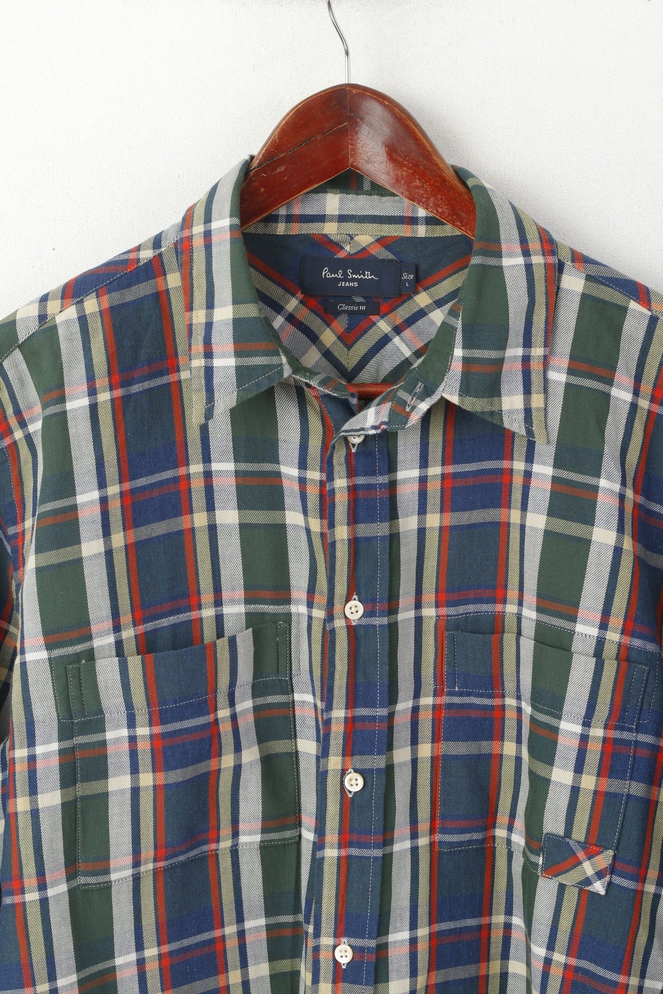 Paul Smith Paul Smith Jeans Men L Casual Shirt Green Check Cotton 2665 Size US L / EU 52-54 / 3 - 3 Thumbnail
