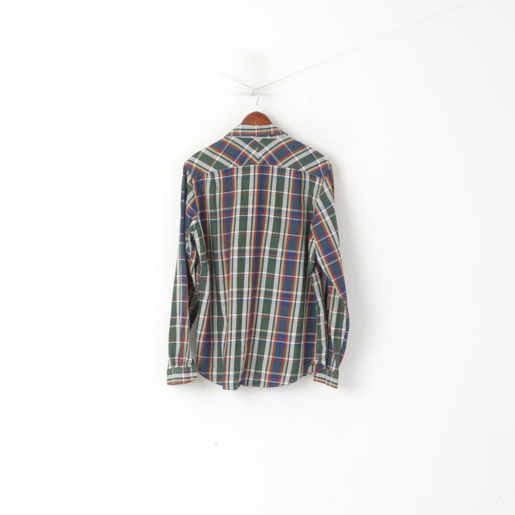 Paul Smith Paul Smith Jeans Men L Casual Shirt Green Check Cotton 2665 Size US L / EU 52-54 / 3 - 8 Thumbnail