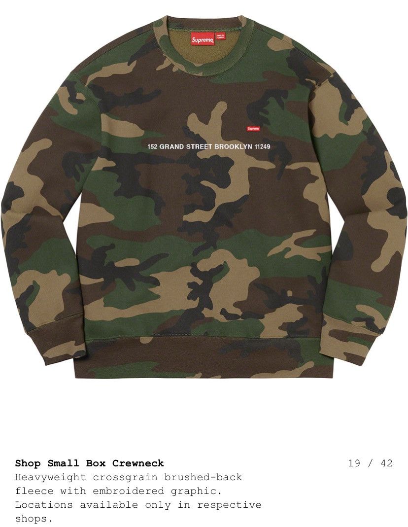New Supreme Shop Crewneck -Brooklyn Edition- Large