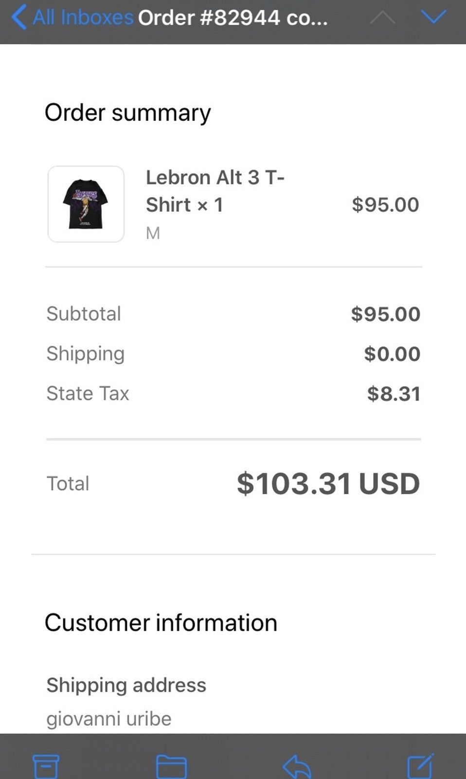 Warren Lotas Warren Lotas Lebron Lakers Tee Size US M / EU 48-50 / 2 - 2 Thumbnail