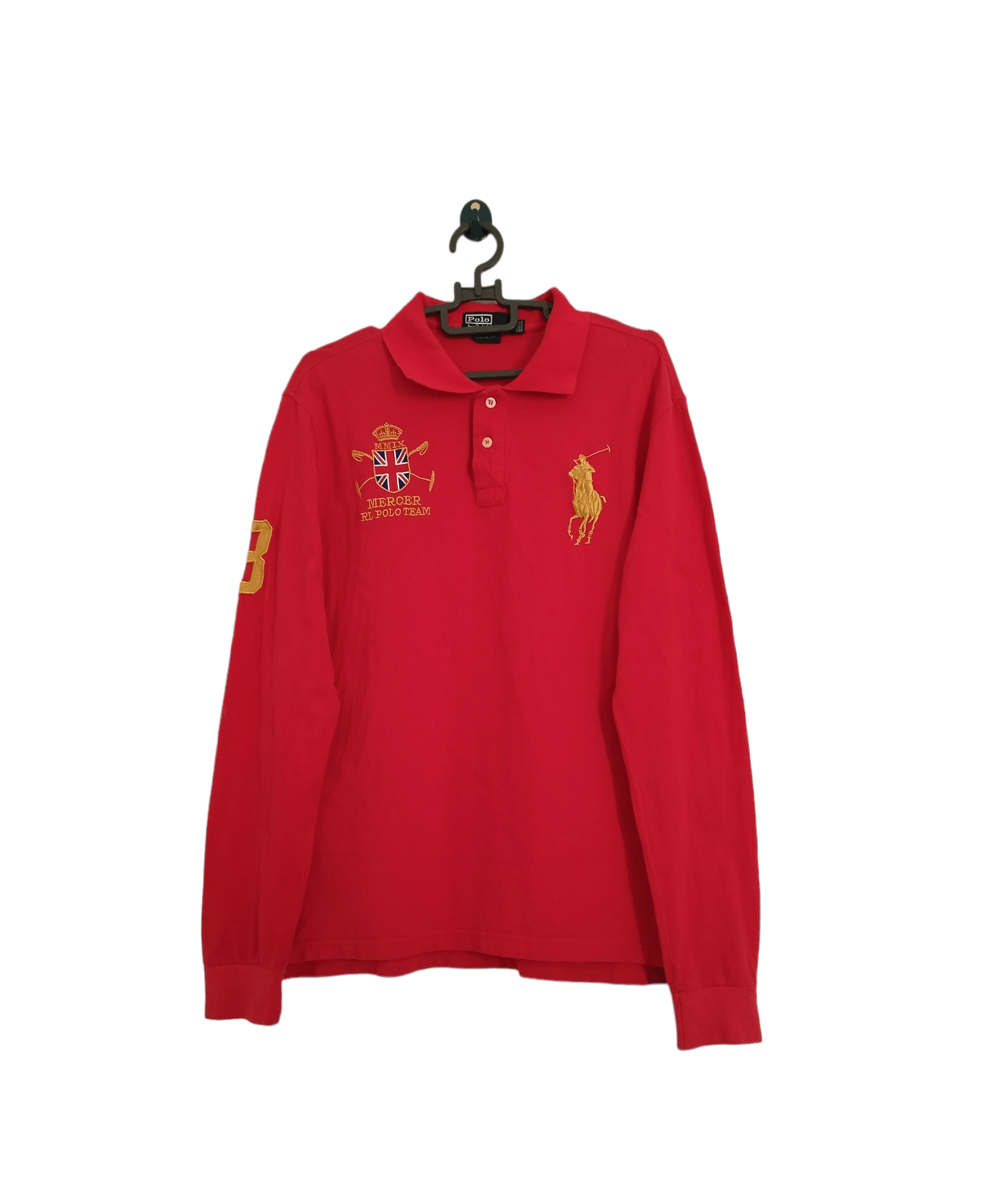 Polo Ralph Lauren Vintage Mercer Ralph Lauren Polo Team Longsleeve Size US XL / EU 56 / 4 - 1 Thumbnail