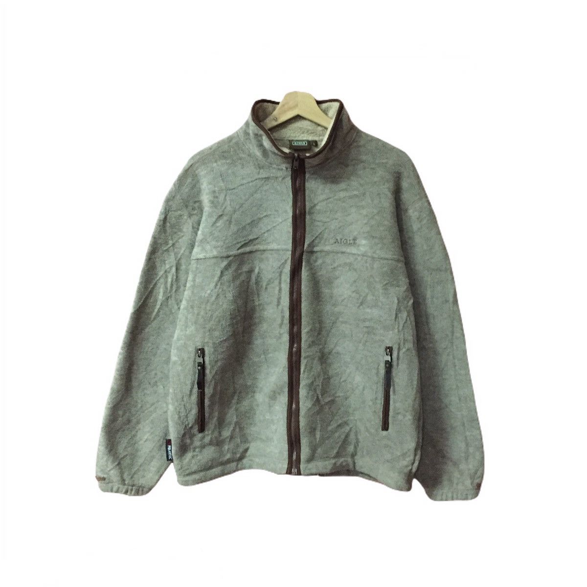 Aigle Vintage Fleece Aigle x Polartec Sweater Zipper Long Sleeve Size US L / EU 52-54 / 3 - 1 Thumbnail