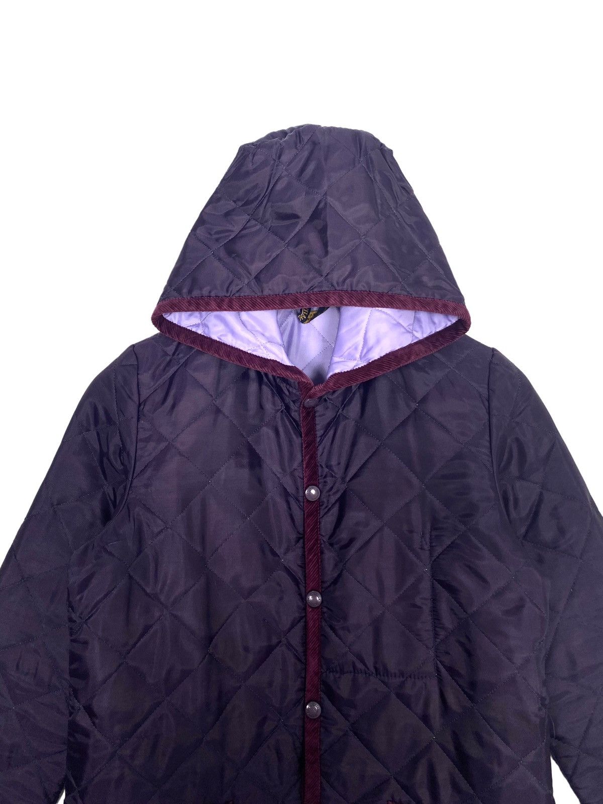 Lavenham Rare‼️ Vintage Lavenham Quilted Hoodie Jacket Made England Size S / US 4 / IT 40 - 2 Thumbnail