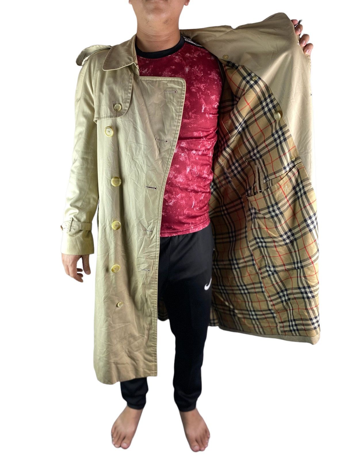 Burberry × Vintage Vtg 70s BURBERRYS exclusively made for Lane Crawford coat Size US M / EU 48-50 / 2 - 1 Thumbnail