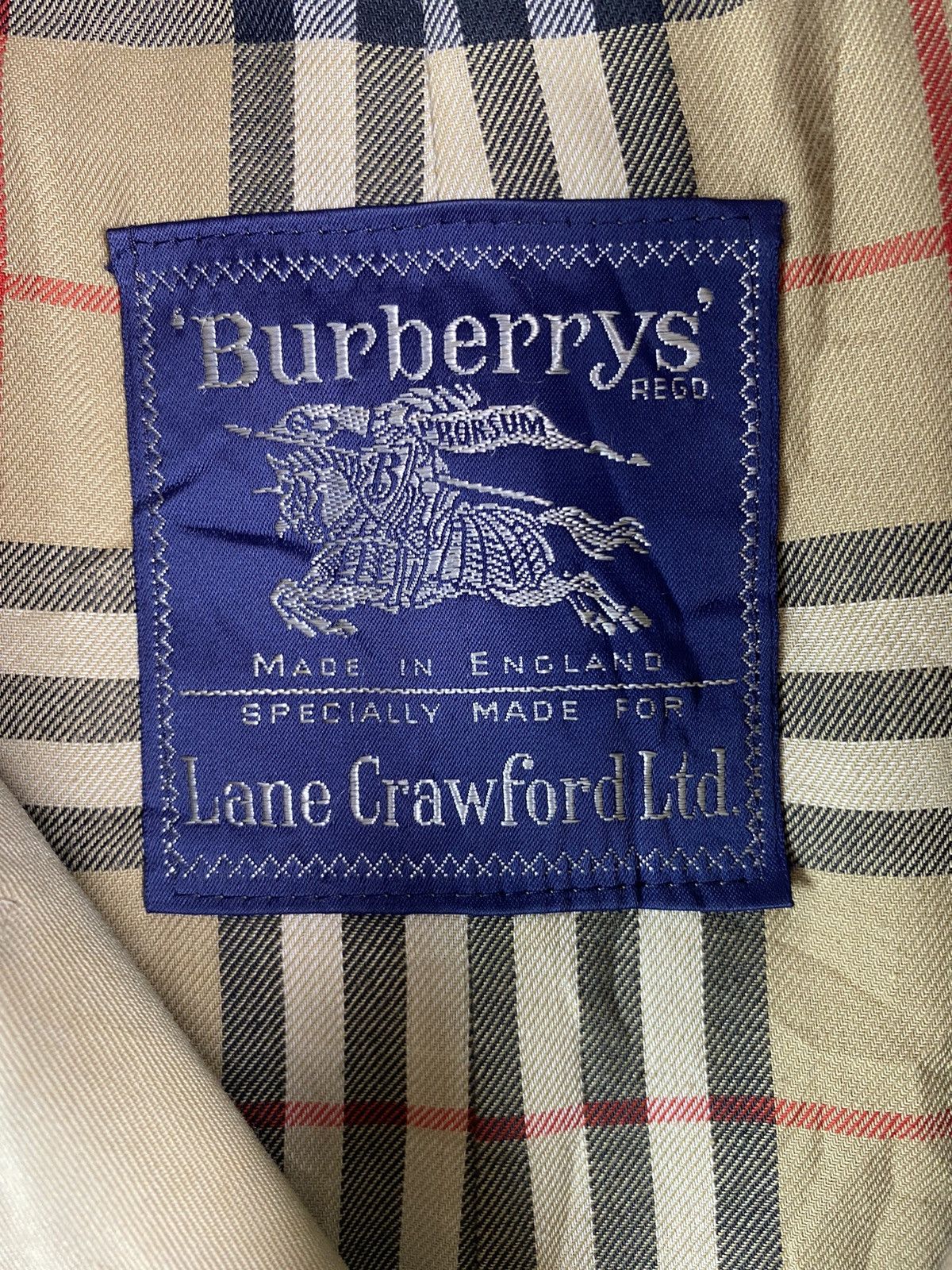 Burberry × Vintage Vtg 70s BURBERRYS exclusively made for Lane Crawford coat Size US M / EU 48-50 / 2 - 5 Thumbnail
