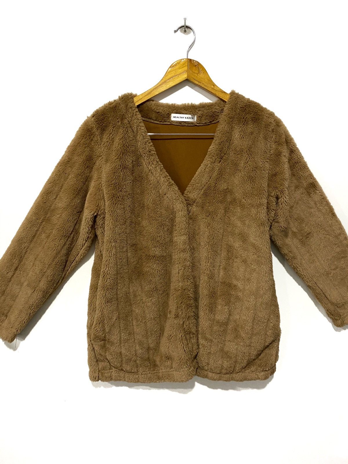 image of Mink Fur Coat Healthy Karen Mink Faux Jacket Nice Designer in Brown, Men's (Size Medium)