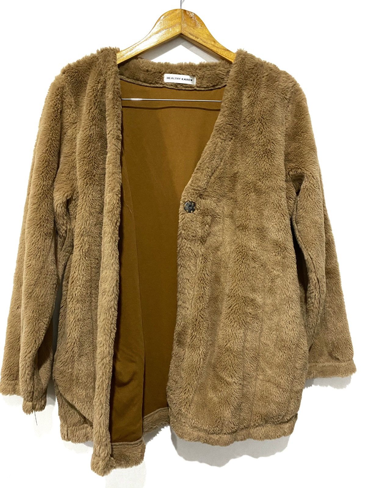 Japanese Brand 💥Healthy Karen Mink Faux Jacket nice designer Size US M / EU 48-50 / 2 - 3 Thumbnail