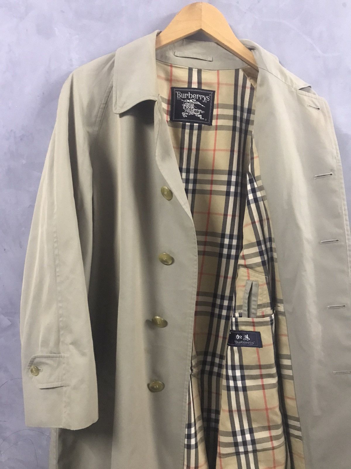 Burberry × Burberry Prorsum × Vintage Vintage Burberrys Long Coat Trench Coat NovaCheck Size US XS / EU 42 / 0 - 6 Thumbnail