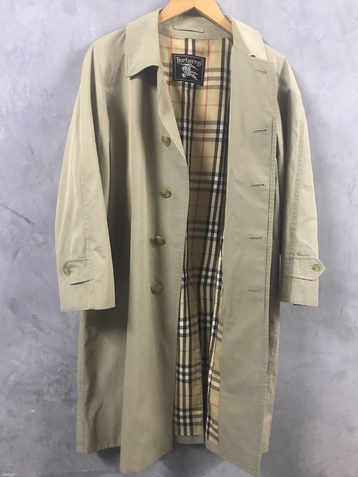 Burberry × Burberry Prorsum × Vintage Vintage Burberrys Long Coat Trench Coat NovaCheck Size US XS / EU 42 / 0 - 5 Thumbnail