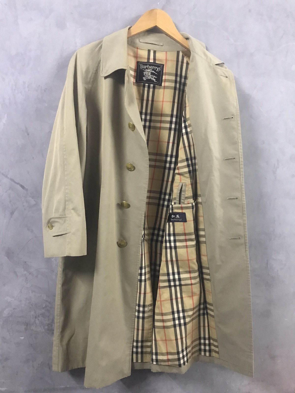 Burberry × Burberry Prorsum × Vintage Vintage Burberrys Long Coat Trench Coat NovaCheck Size US XS / EU 42 / 0 - 1 Thumbnail