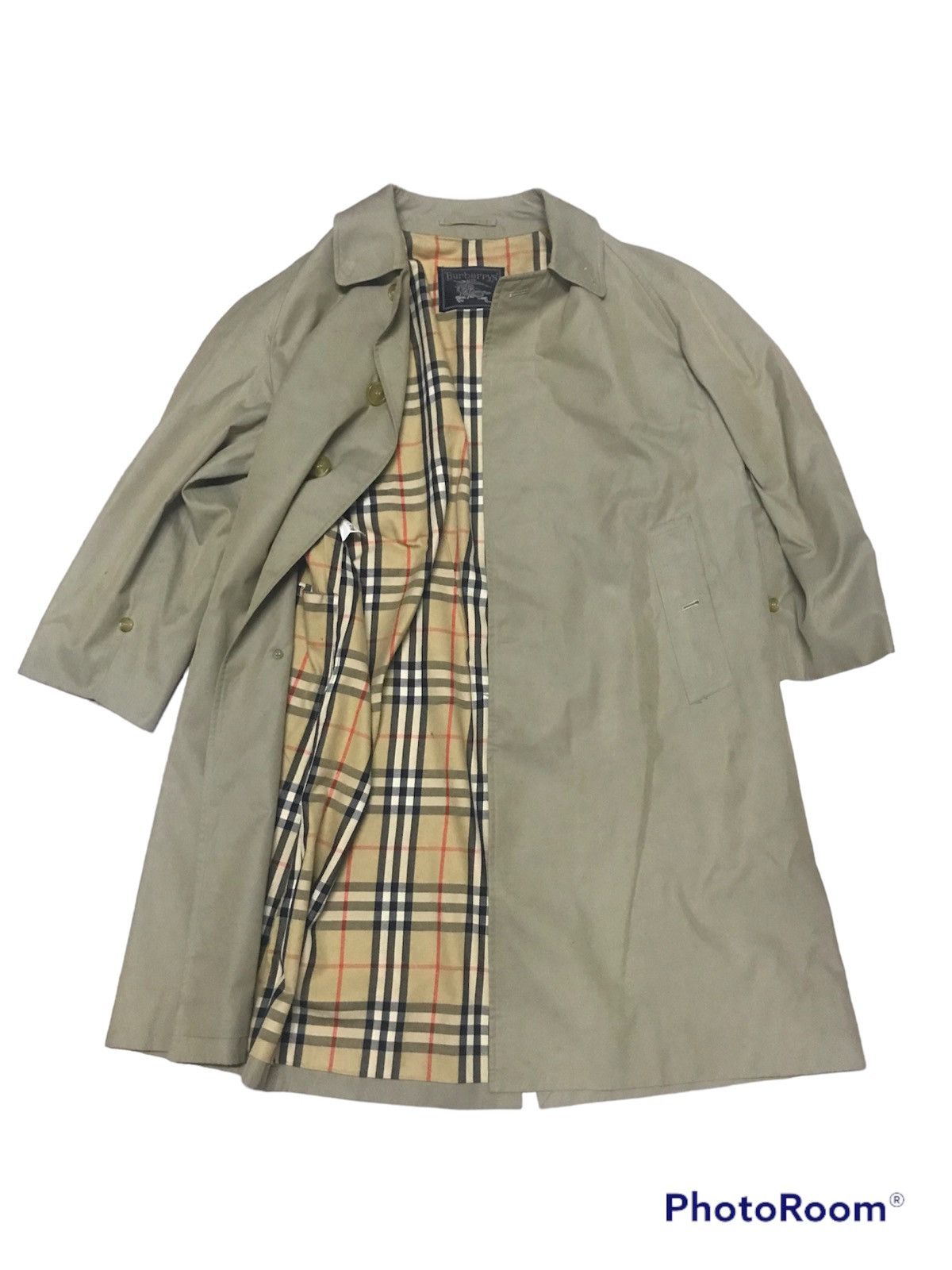 Burberry × Burberry Prorsum × Vintage Vintage Burberrys Long Coat Trench Coat NovaCheck Size US XS / EU 42 / 0 - 8 Thumbnail