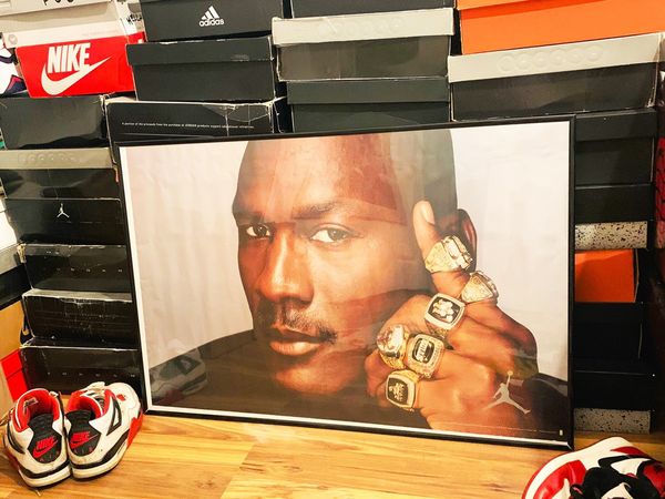 Nike Jordan Framed Poster Championship Rings | Grailed