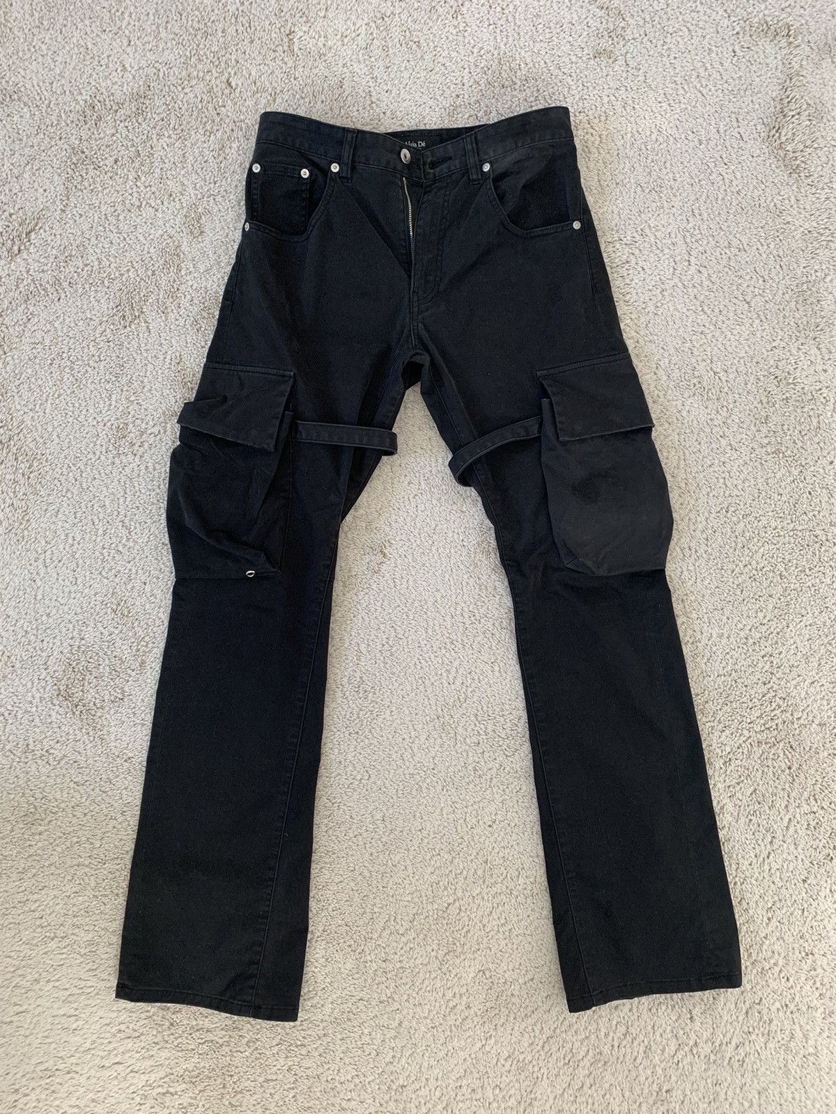 Vuja De Vuja De 002 Flare Cargo Pants Black 1.0 Grailed