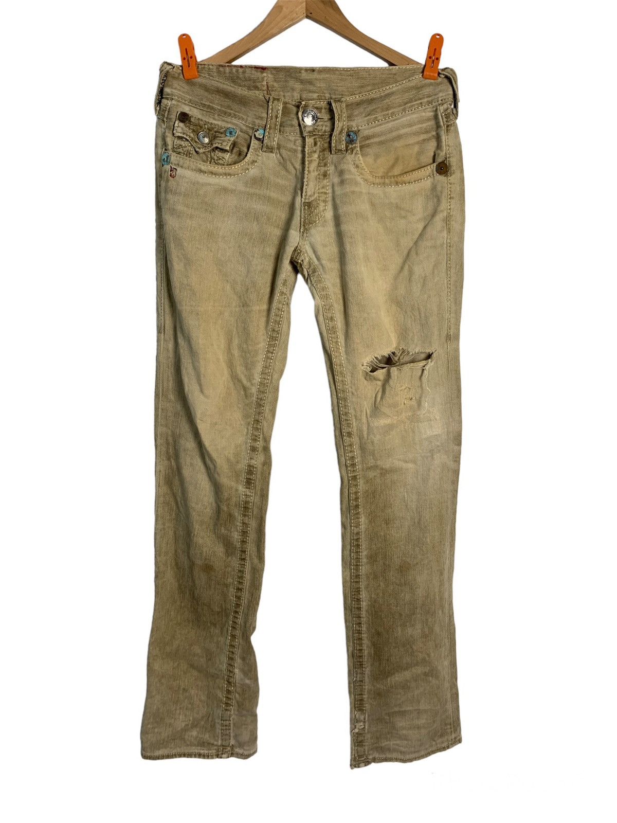 image of Vintage True Religion Jeans Made In Usa in Brown, Women's (Size 33)