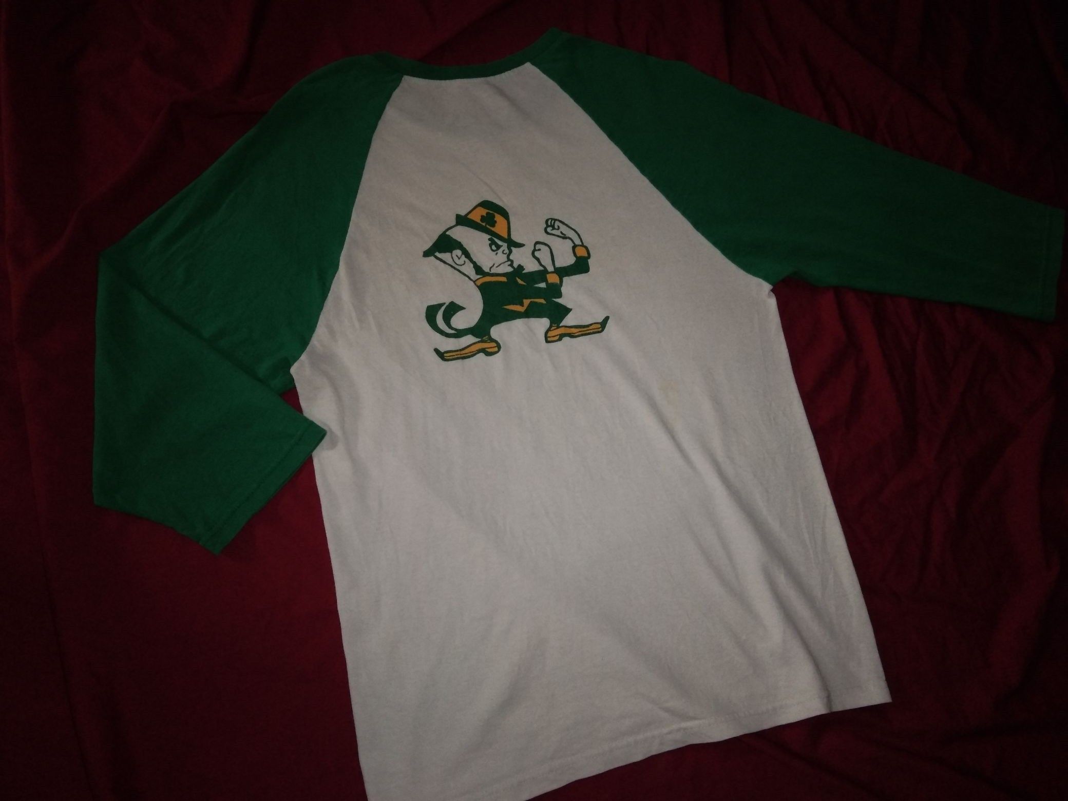 NCAA Notre Dame Fighting Irish football raglan college ncaa Size US S / EU 44-46 / 1 - 3 Thumbnail
