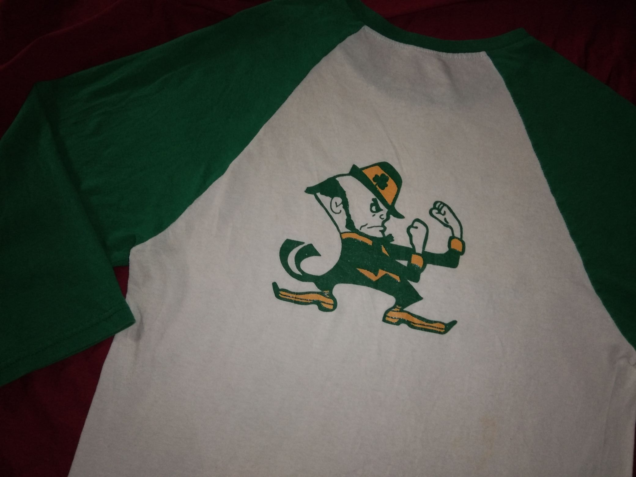 NCAA Notre Dame Fighting Irish football raglan college ncaa Size US S / EU 44-46 / 1 - 1 Thumbnail