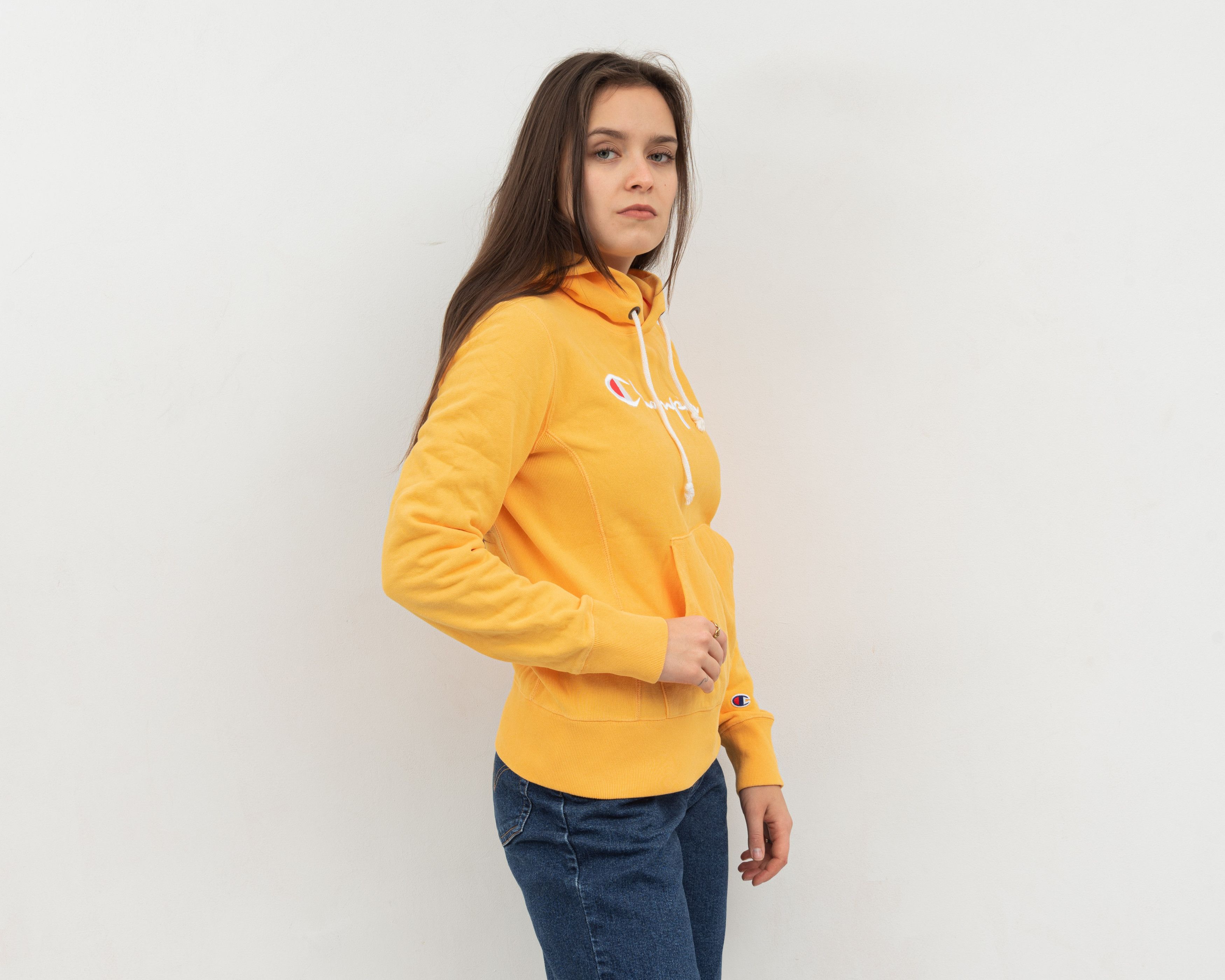 Champion × Vintage Reverse Weave Warm Up M Pullover Hoodie Jumper Sweatshirt Size M / US 6-8 / IT 42-44 - 1 Thumbnail