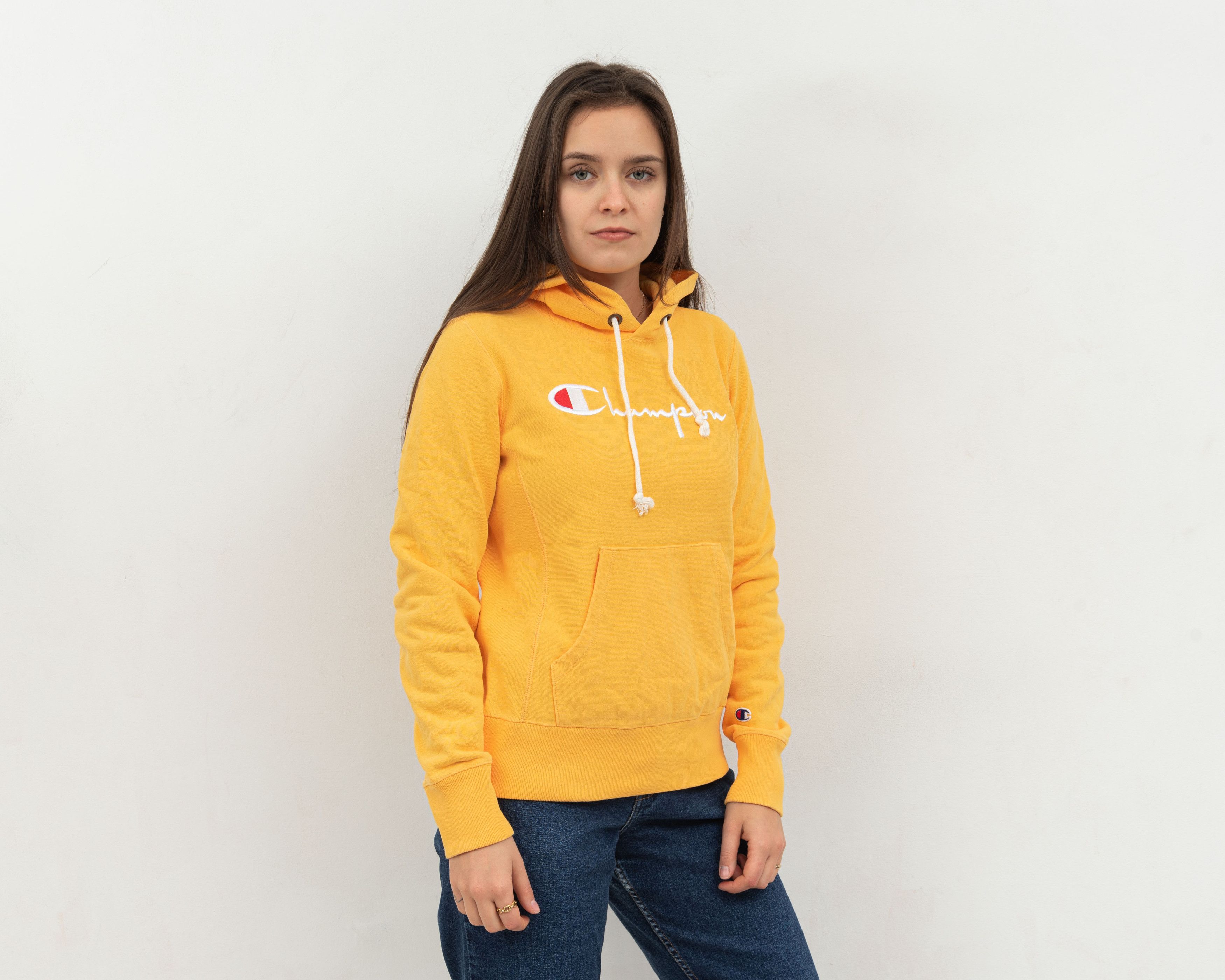 Champion × Vintage Reverse Weave Warm Up M Pullover Hoodie Jumper Sweatshirt Size M / US 6-8 / IT 42-44 - 2 Thumbnail
