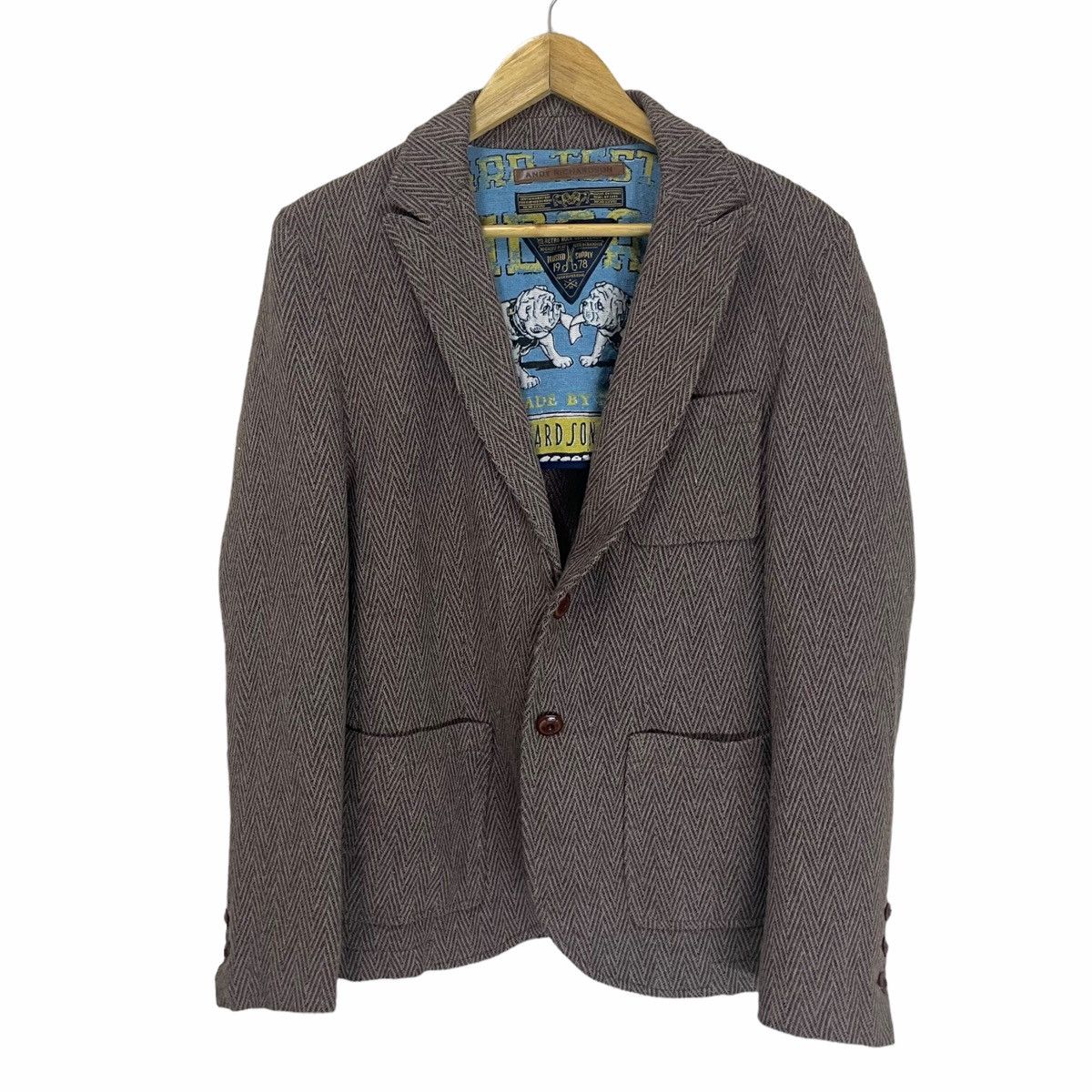 Designer × Other 💥 Andy Richardson Wool button Brown Jacket Size US M / EU 48-50 / 2 - 1 Thumbnail
