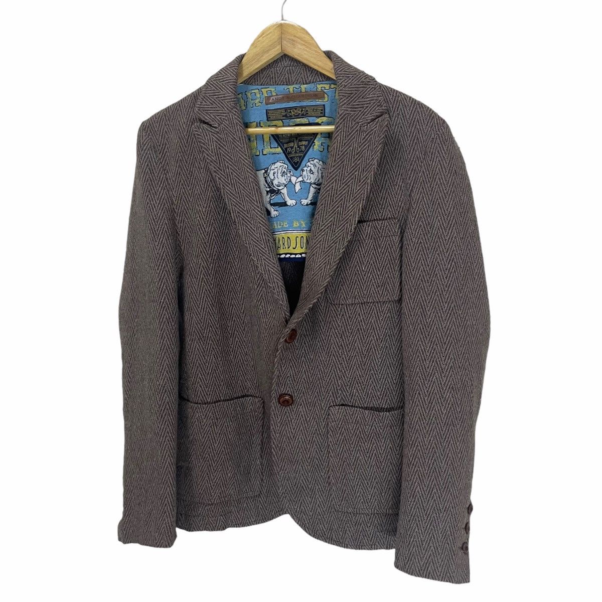 Designer × Other 💥 Andy Richardson Wool button Brown Jacket Size US M / EU 48-50 / 2 - 3 Thumbnail