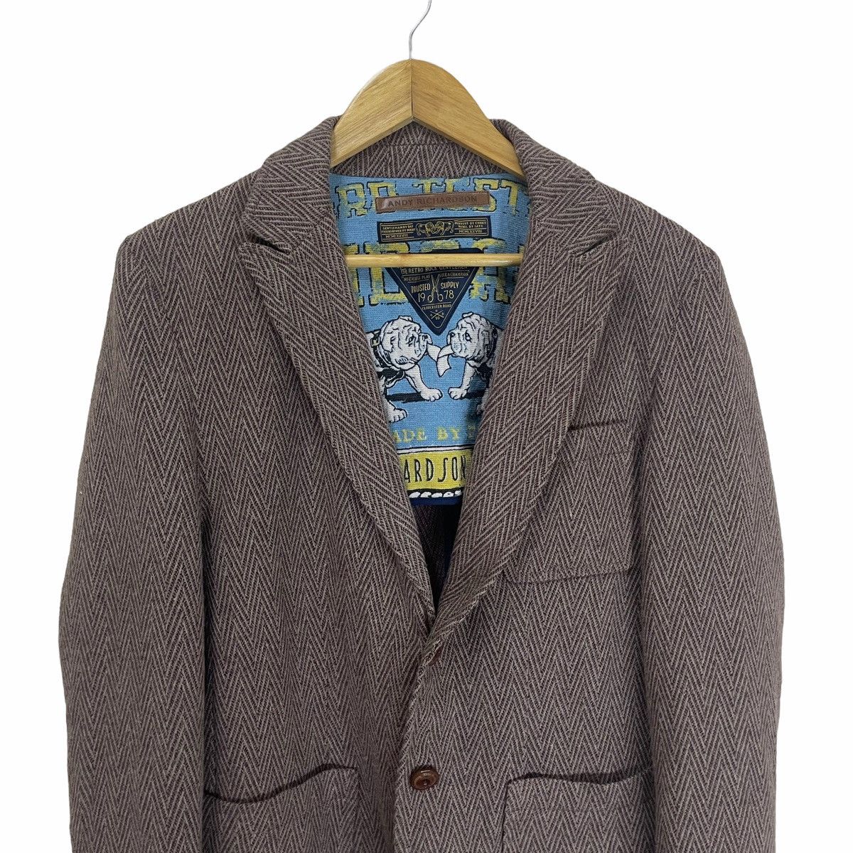 Designer × Other 💥 Andy Richardson Wool button Brown Jacket Size US M / EU 48-50 / 2 - 4 Thumbnail