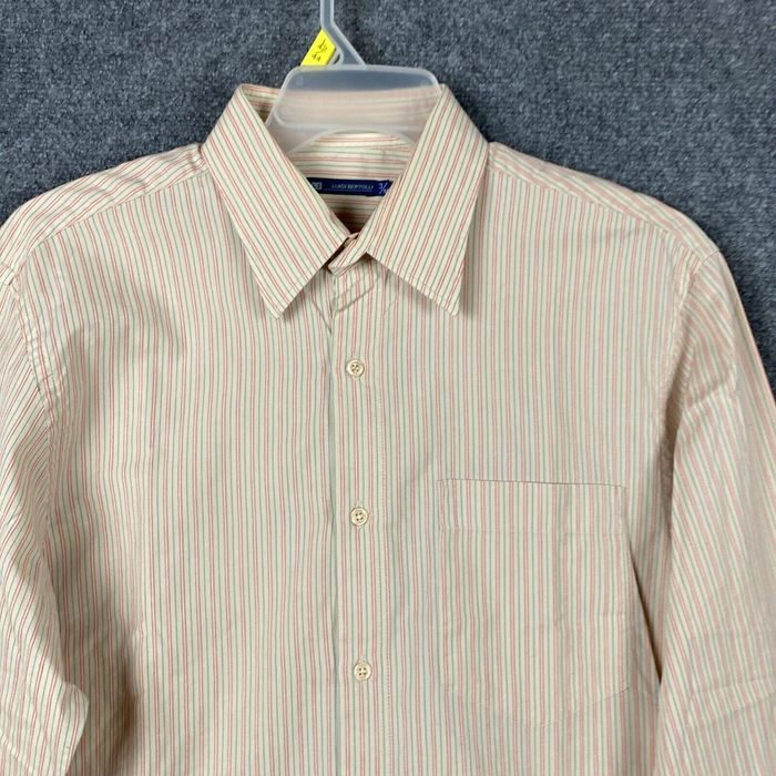 Vintage Luigi Bertolli Button Up Shirt Medium Men's Long Sleeve