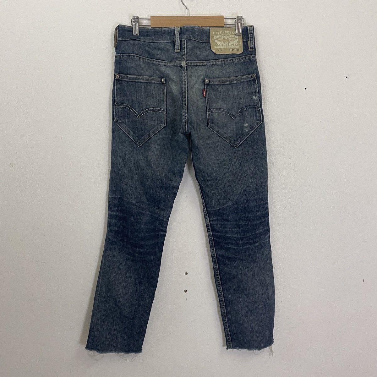 Levi's Vintage Levis 511 Kurt Cobain Style Distressed Denim Jeans Size US 30 / EU 46 - 8 Thumbnail