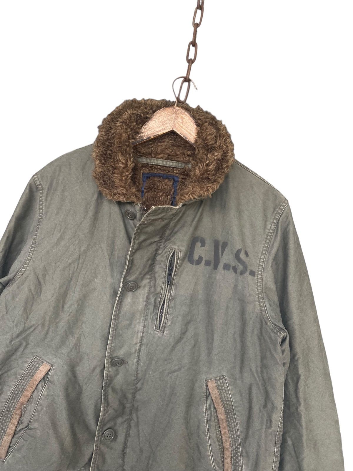 Vintage 💥Vintage Military Deck Vatos Locos Fur Jacket Size US L / EU 52-54 / 3 - 7 Thumbnail