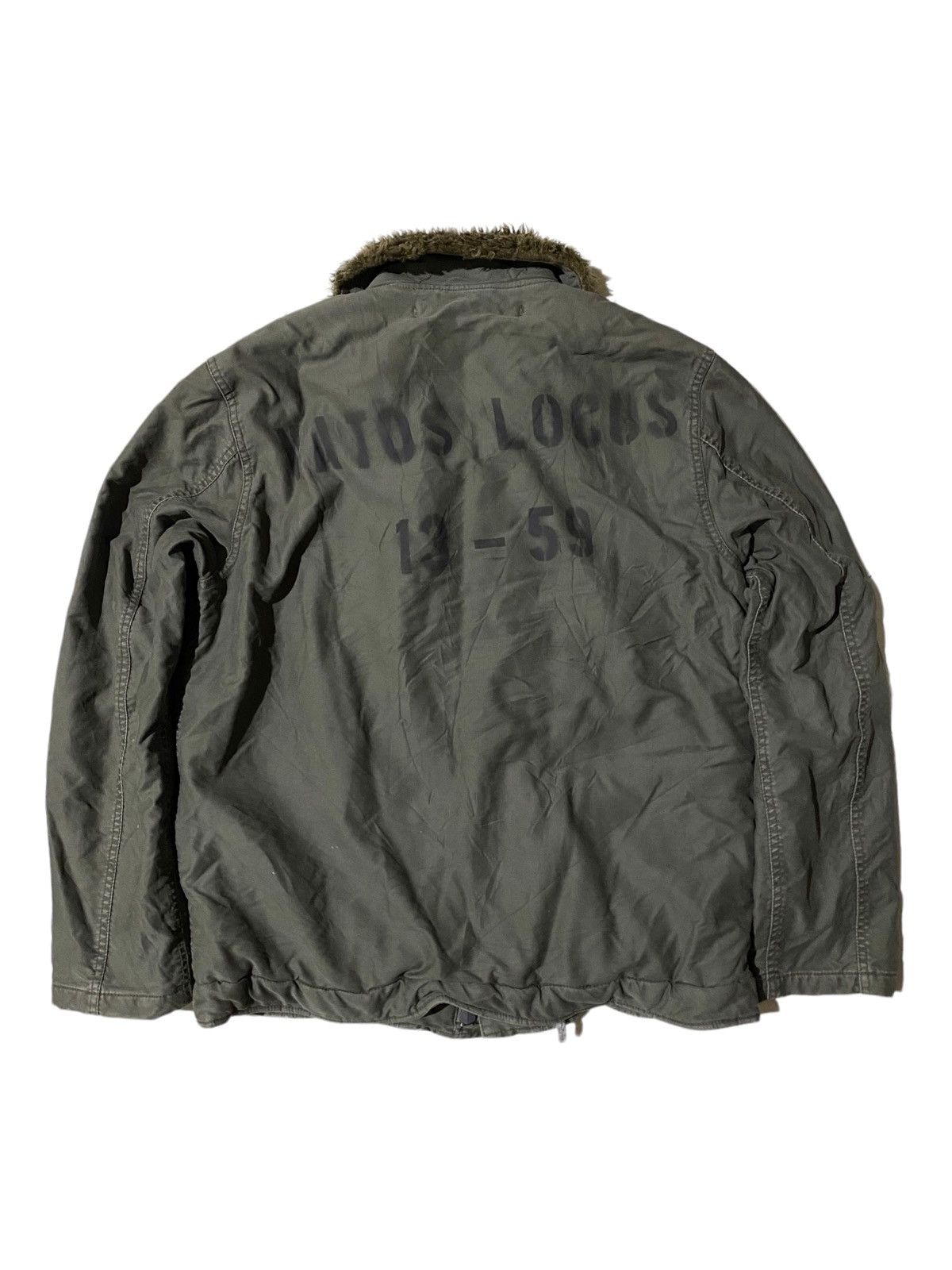 Vintage 💥Vintage Military Deck Vatos Locos Fur Jacket Size US L / EU 52-54 / 3 - 3 Thumbnail