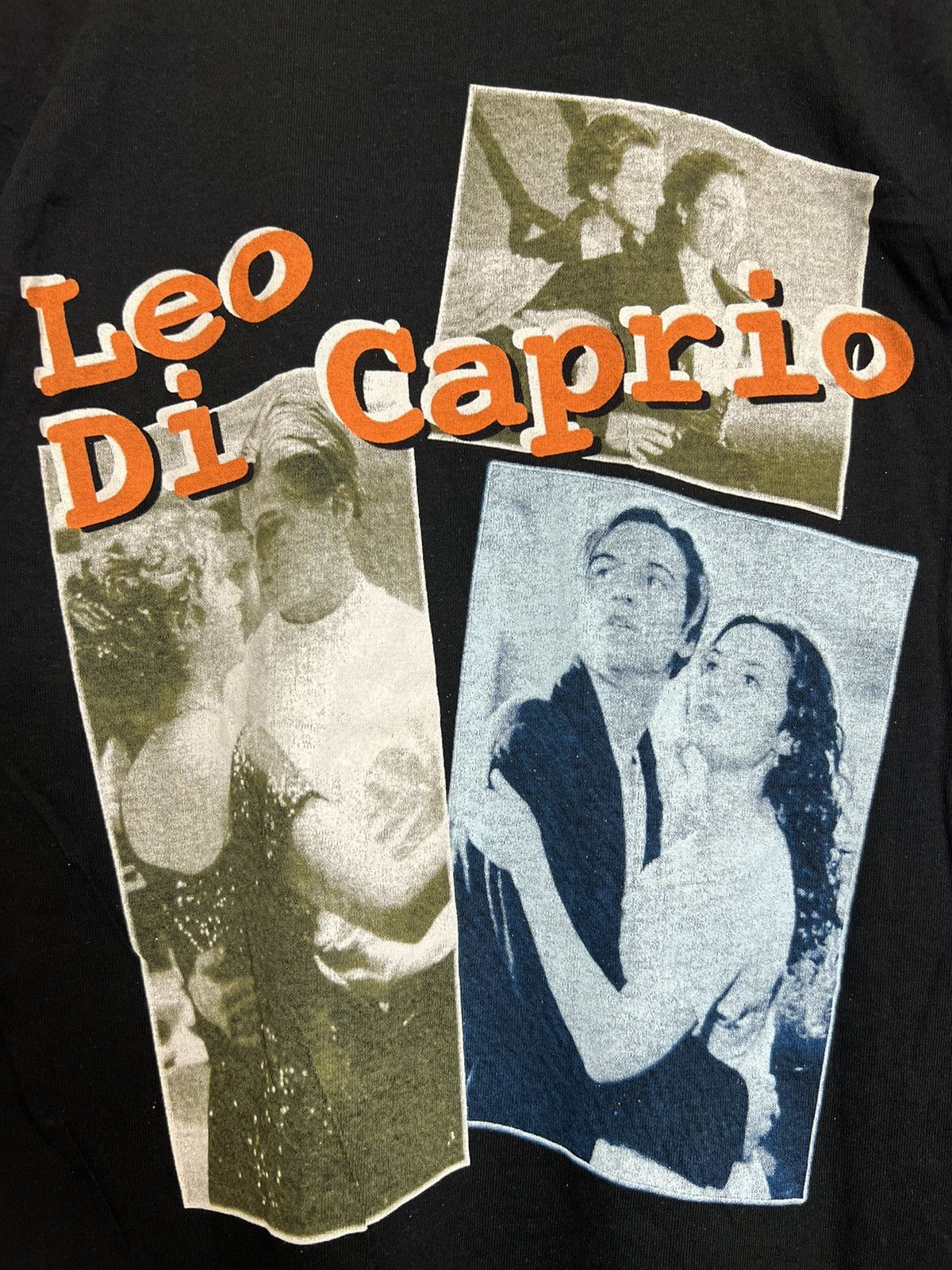 Vintage Vintage 90s Leonardo Dicaprio Leo Movie Rap Tee Rare Hype Size US L / EU 52-54 / 3 - 4 Thumbnail