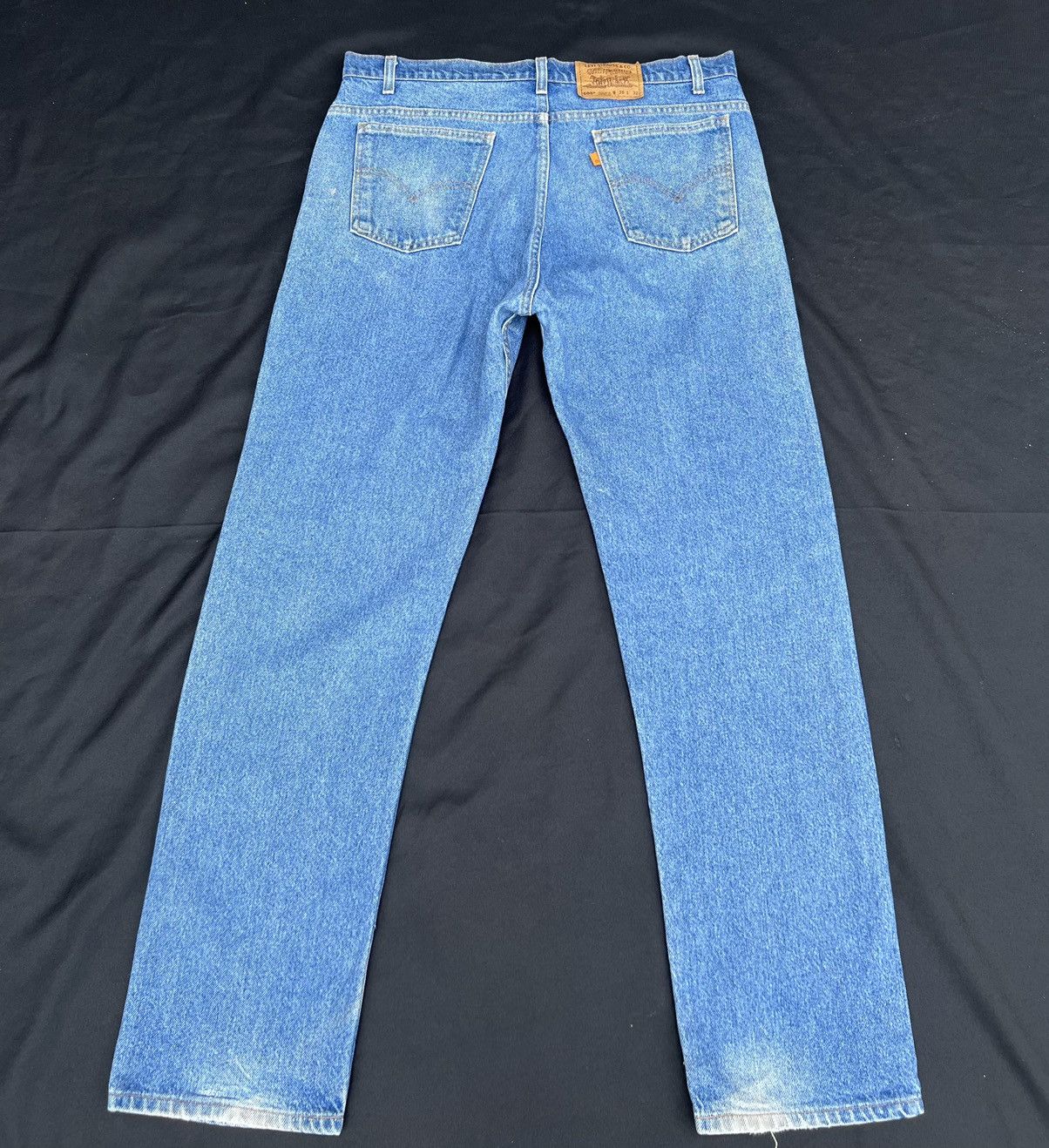 Levi's Vintage 1995 Levi’s 505 Orange Tab Fade Denim Painter Jeans Size US 38 / EU 54 - 5 Thumbnail