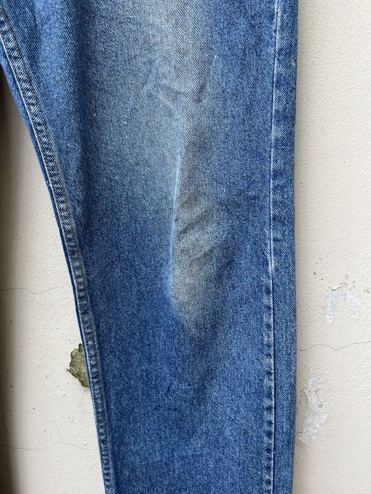 Levi's Vintage 1995 Levi’s 505 Orange Tab Fade Denim Painter Jeans Size US 38 / EU 54 - 11 Thumbnail