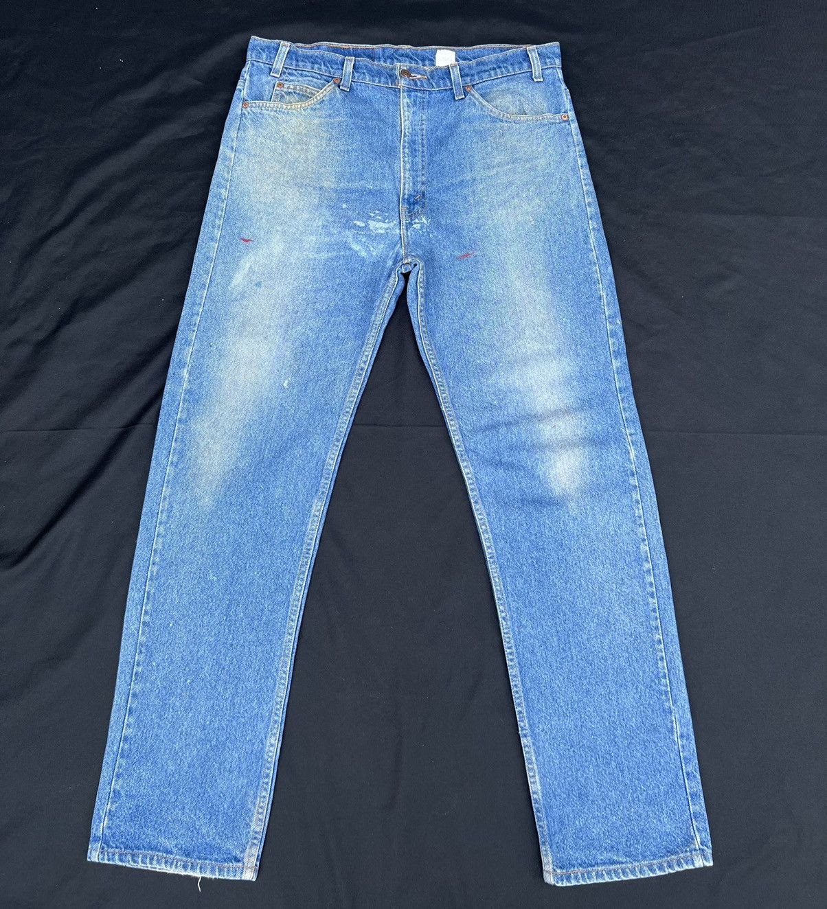 Levi's Vintage 1995 Levi’s 505 Orange Tab Fade Denim Painter Jeans Size US 38 / EU 54 - 1 Thumbnail