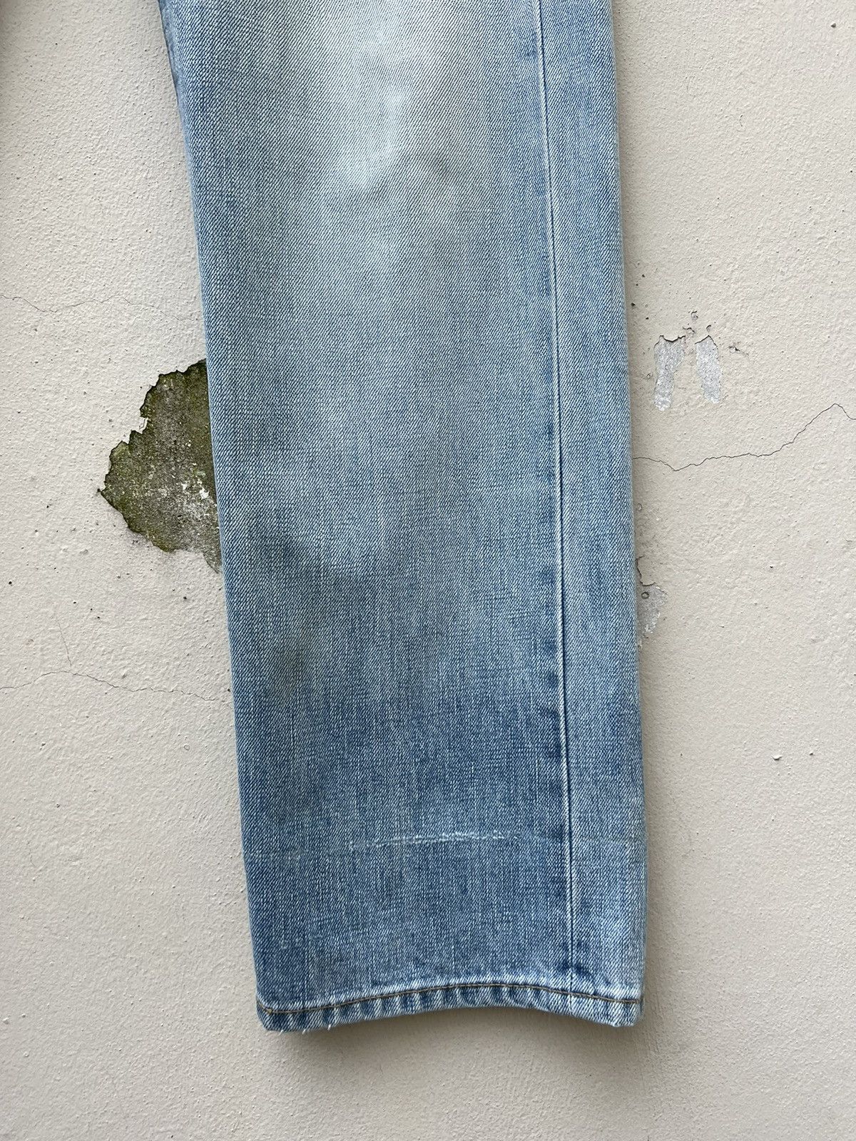 Vintage 90s Ozone Rocks Japan Fade Denim Big Straight Trashed Jeans Size US 34 / EU 50 - 12 Thumbnail