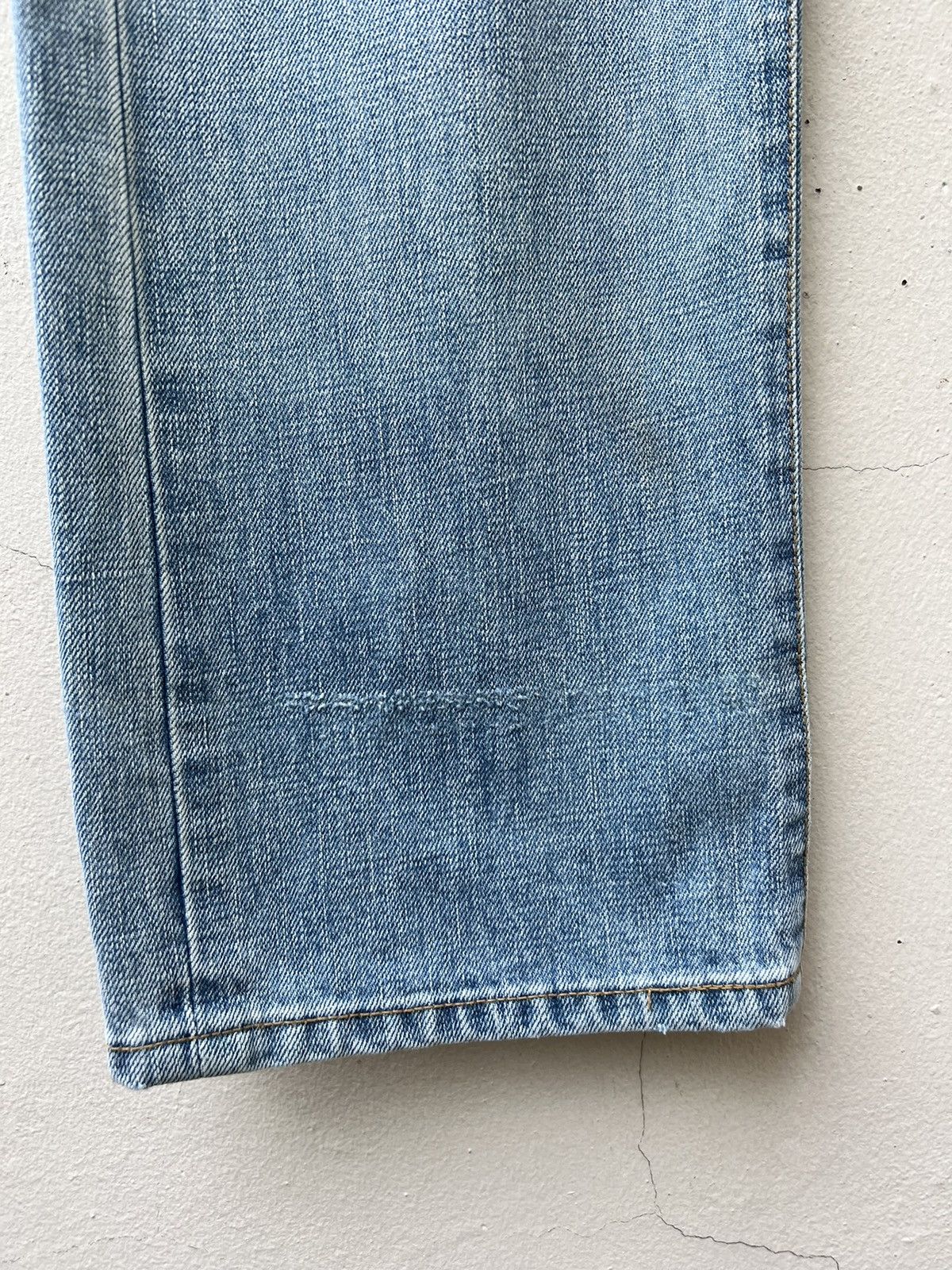 Vintage 90s Ozone Rocks Japan Fade Denim Big Straight Trashed Jeans Size US 34 / EU 50 - 10 Thumbnail