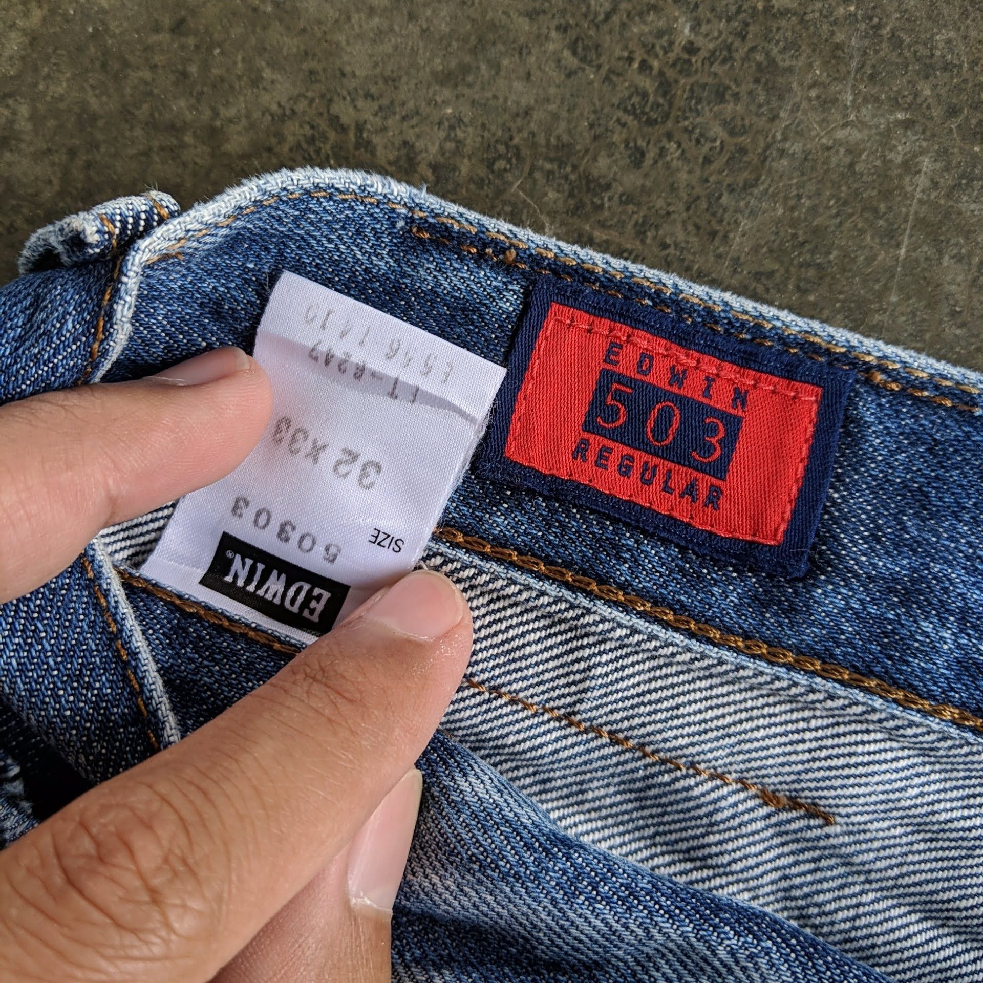 Japanese Brand Vintage Edwin 503 Regular Denim Jeans Pants Size US 30 / EU 46 - 6 Thumbnail