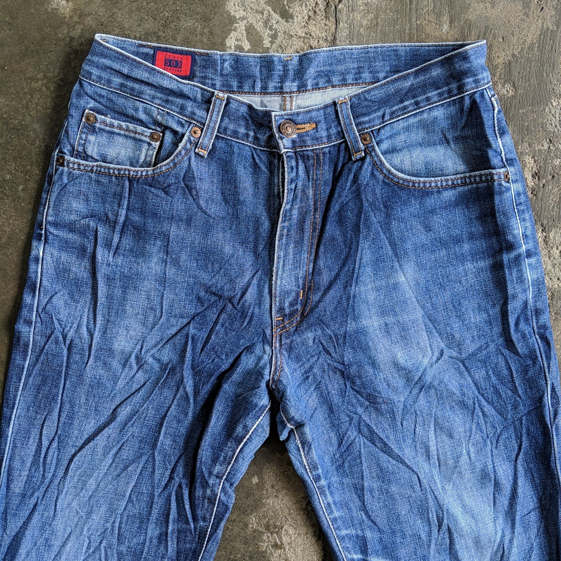 Japanese Brand Vintage Edwin 503 Regular Denim Jeans Pants Size US 30 / EU 46 - 3 Thumbnail