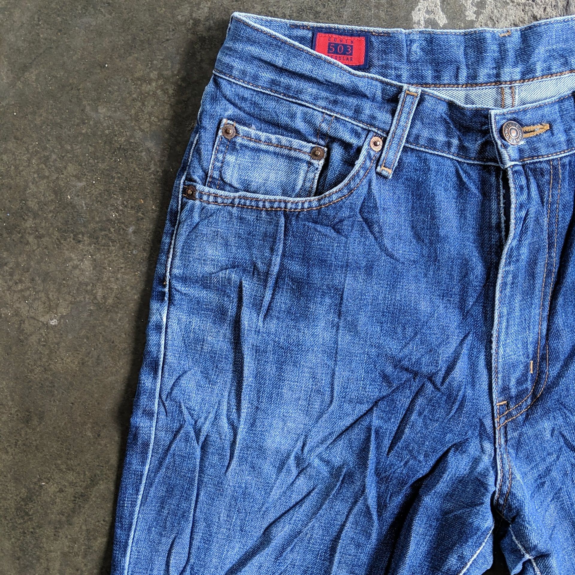 Japanese Brand Vintage Edwin 503 Regular Denim Jeans Pants Size US 30 / EU 46 - 4 Thumbnail
