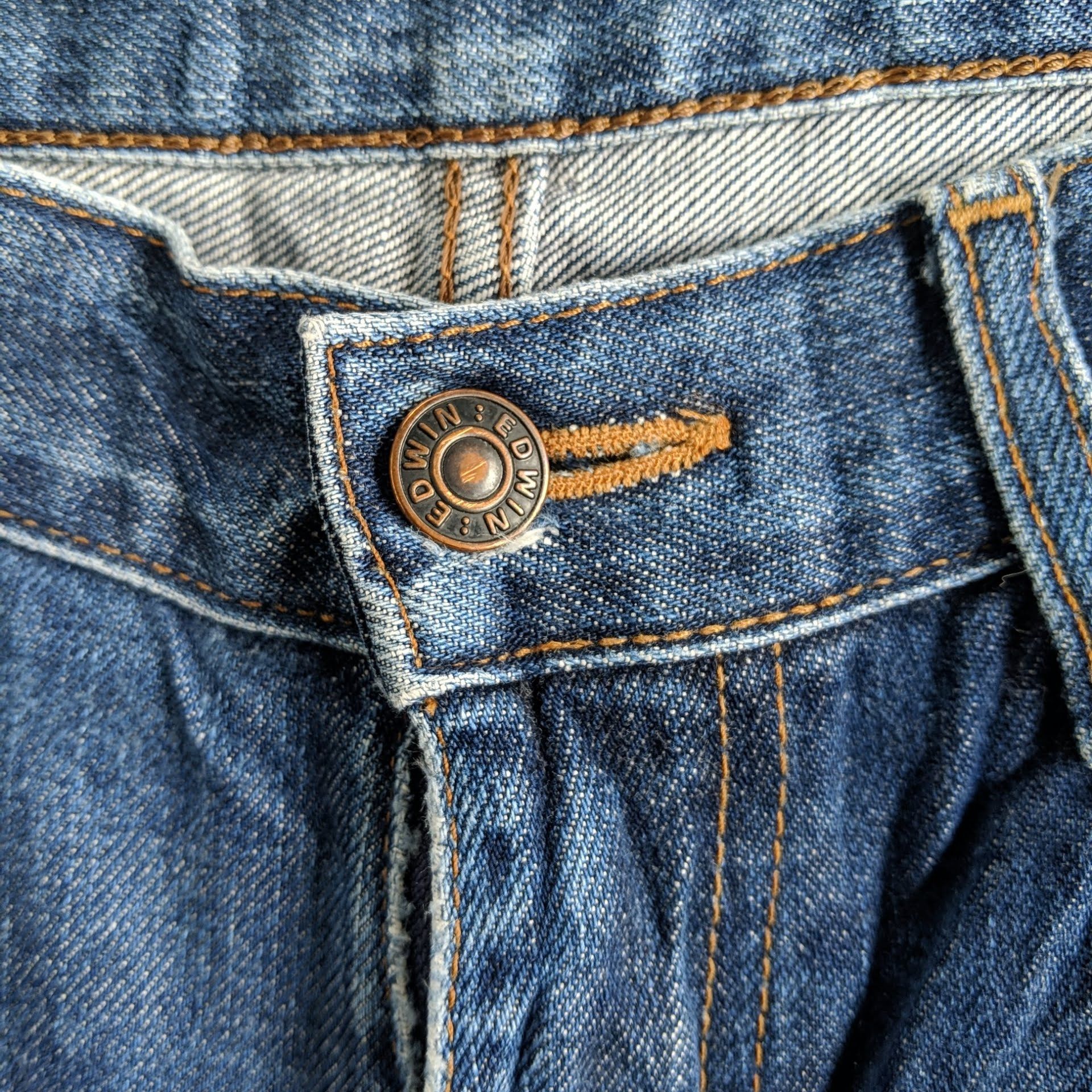 Japanese Brand Vintage Edwin 503 Regular Denim Jeans Pants Size US 30 / EU 46 - 5 Thumbnail